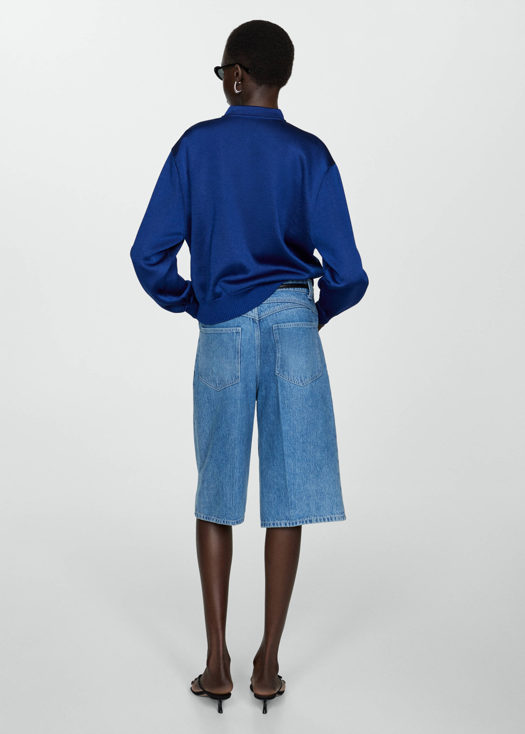 Strick-Bomberjacke - Rückseite des Artikels