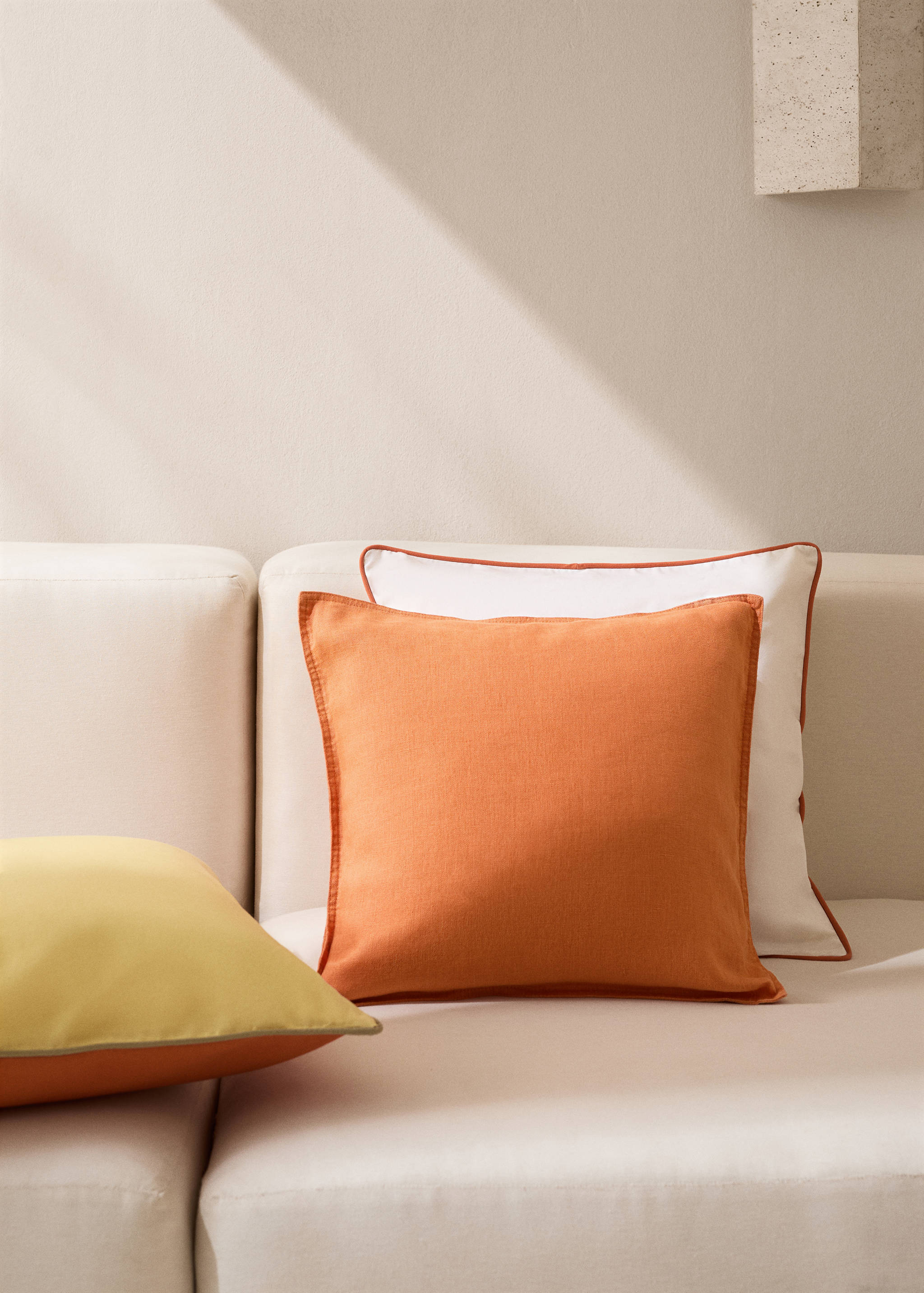 Kissenbezug aus 100 % Leinen 45 x 45 cm - Allgemeine Ansicht