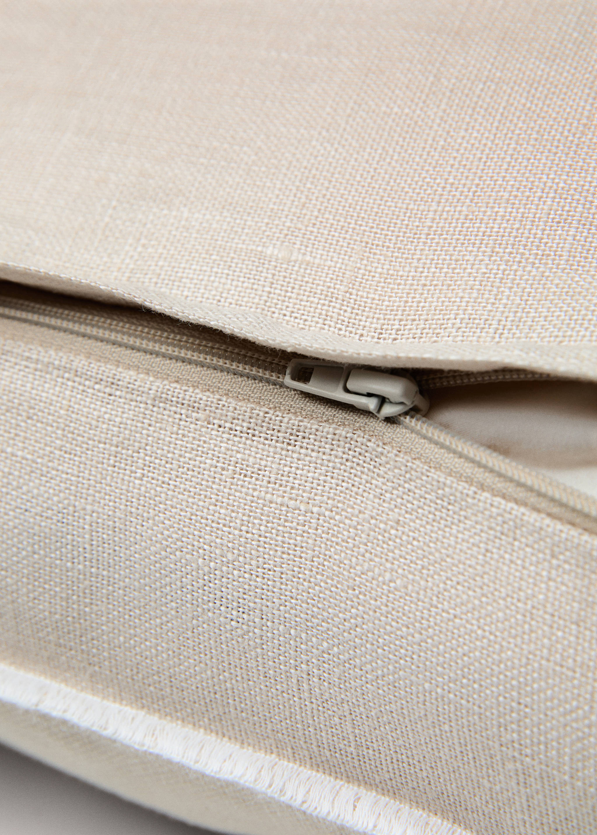 Linen cushion cover with trim 30x50cm - Details of the article 3