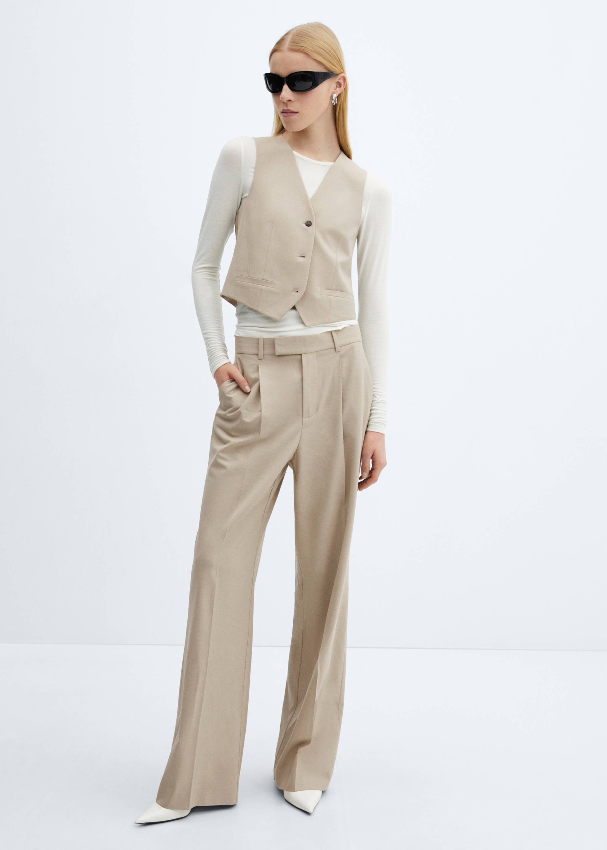 Chaleco traje botones - Plano general