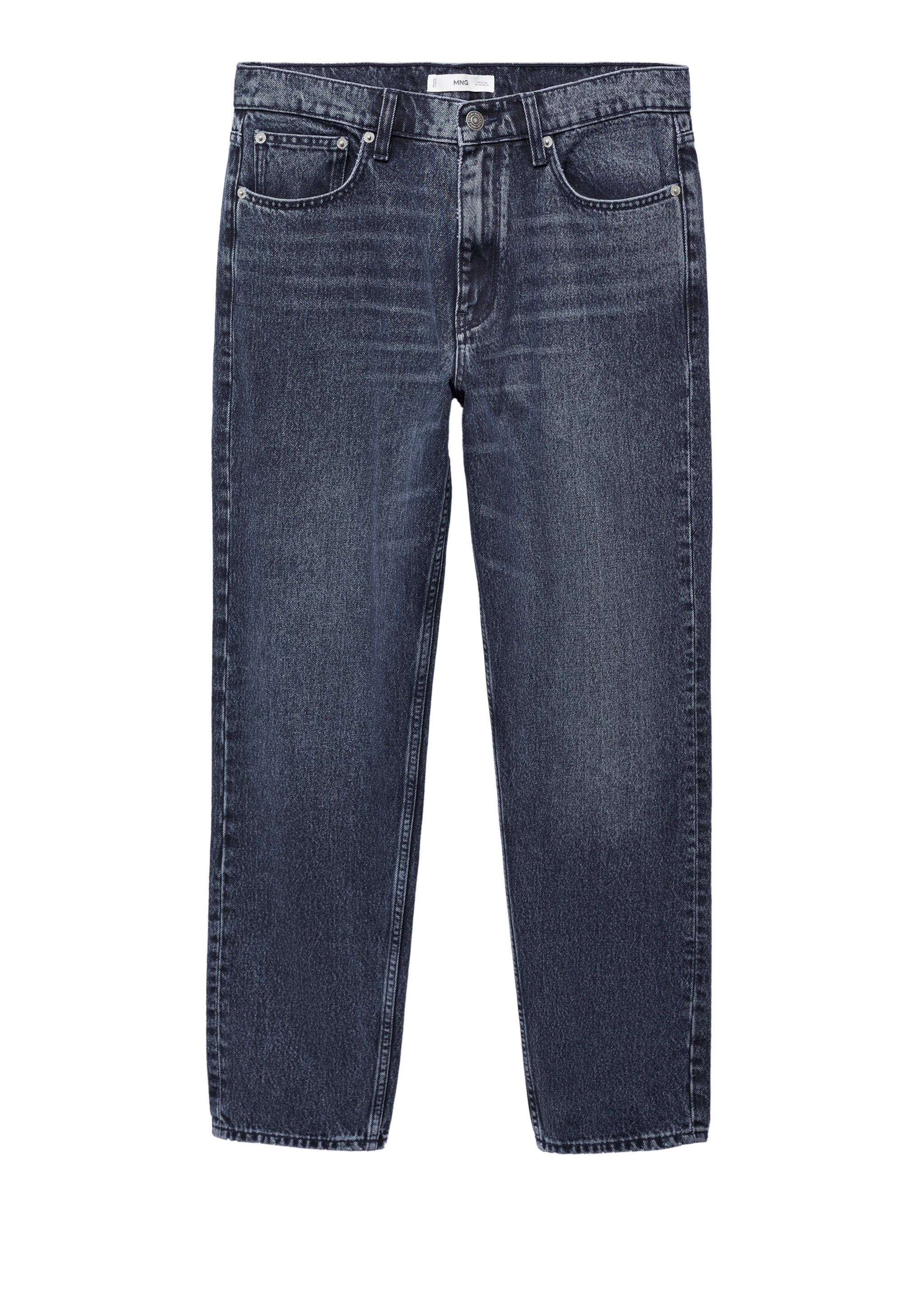 Bob straight-fit jeans - Details of the article 9, Deep Dark Blue. Ref: 67054441-00.