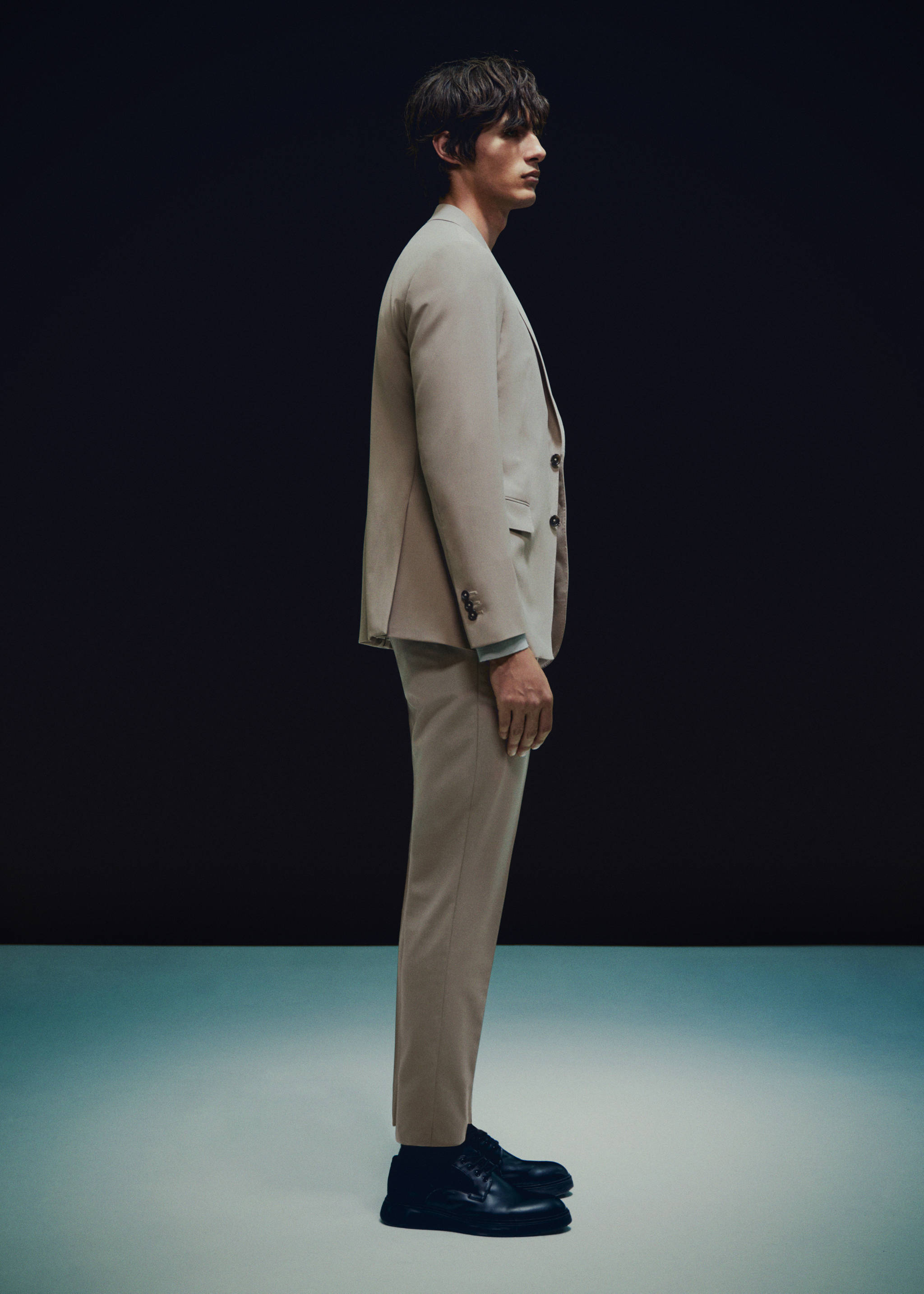 Slim fit wool suit pants - Details of the article 6