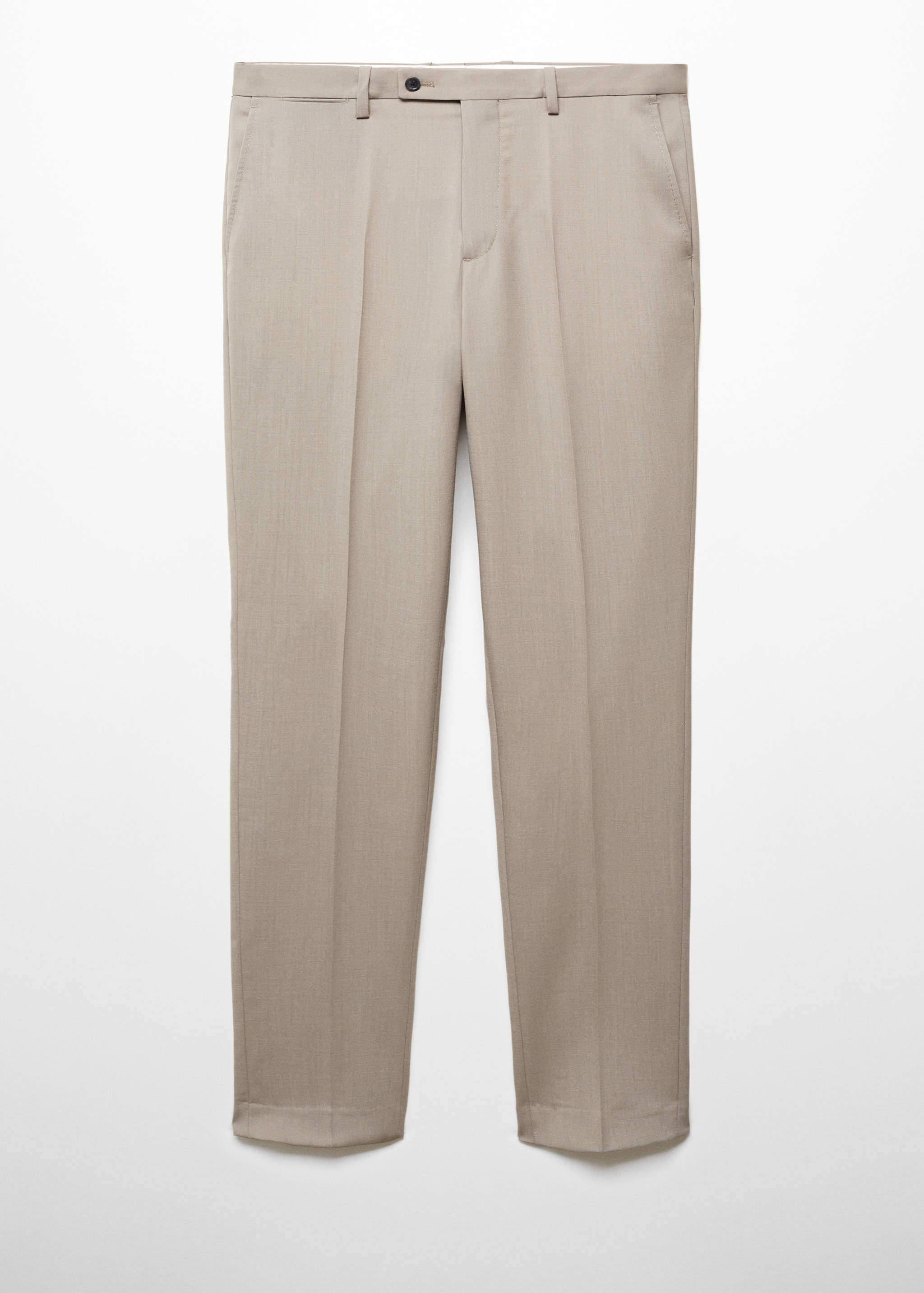 Slim fit wool suit pants - Article without model