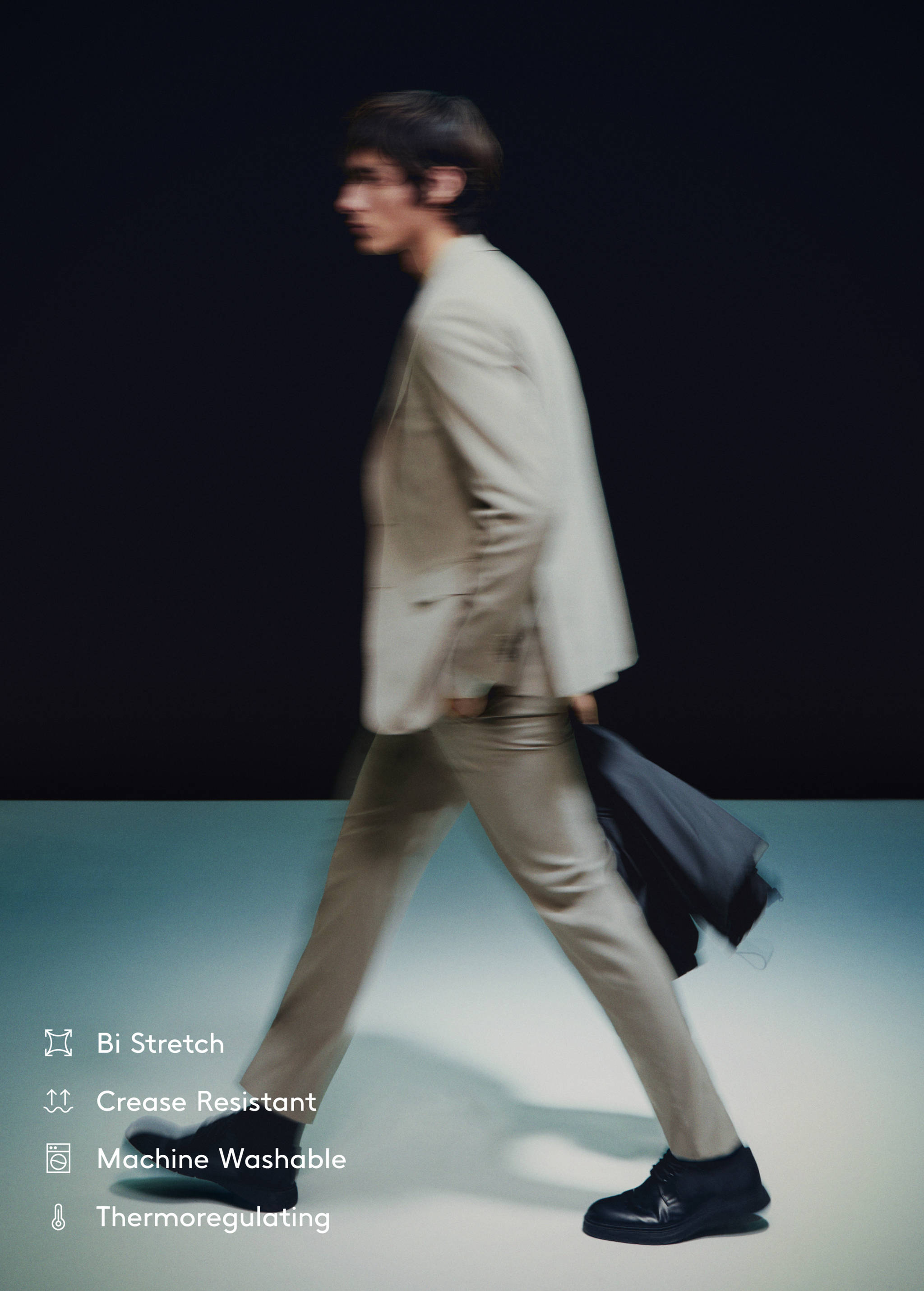 Slim fit wool suit pants - Details of the article 5