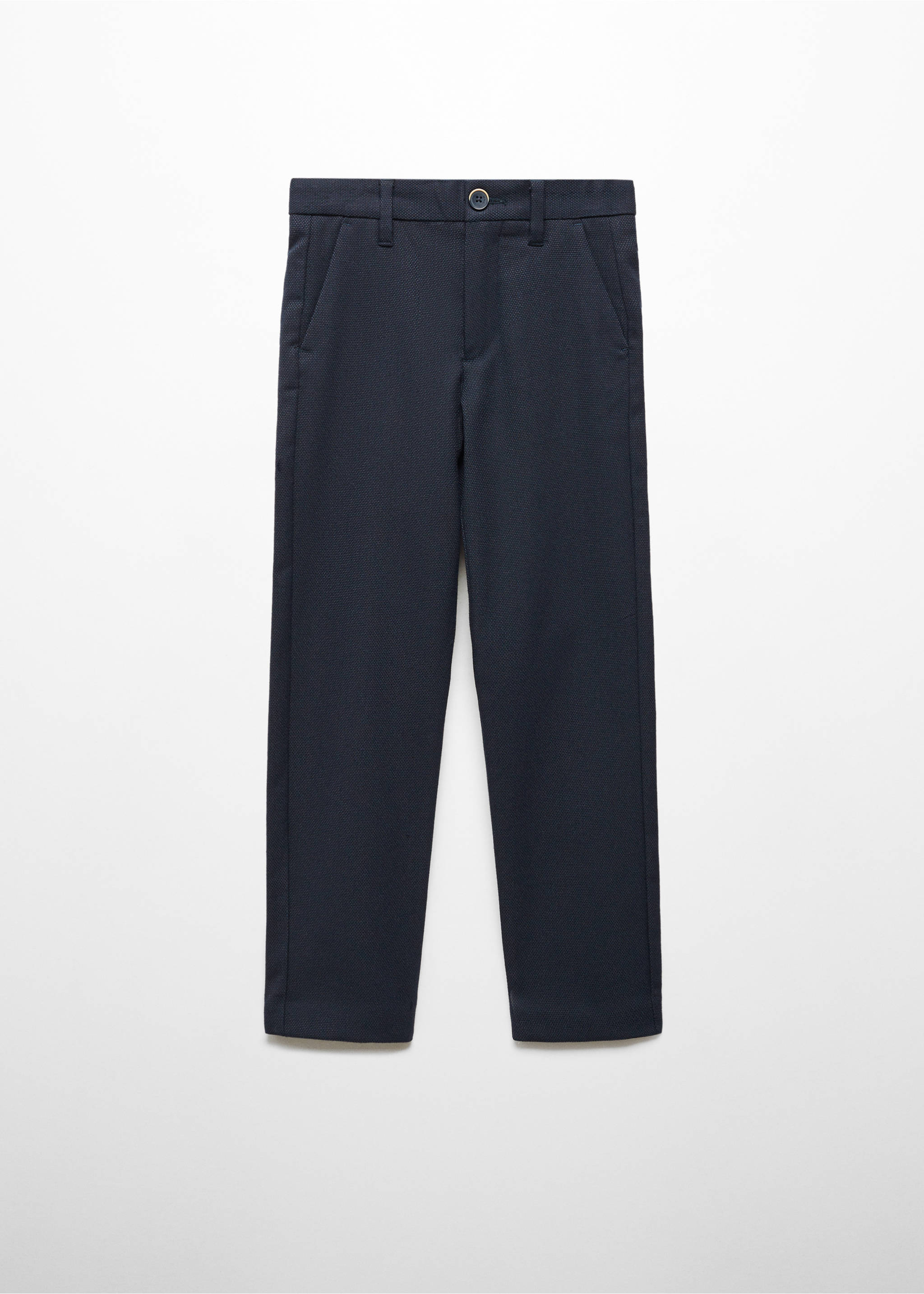 Pantalon de costume regular fit - Article sans modèle, Bleu marine foncé. Ref: 67054451-00.