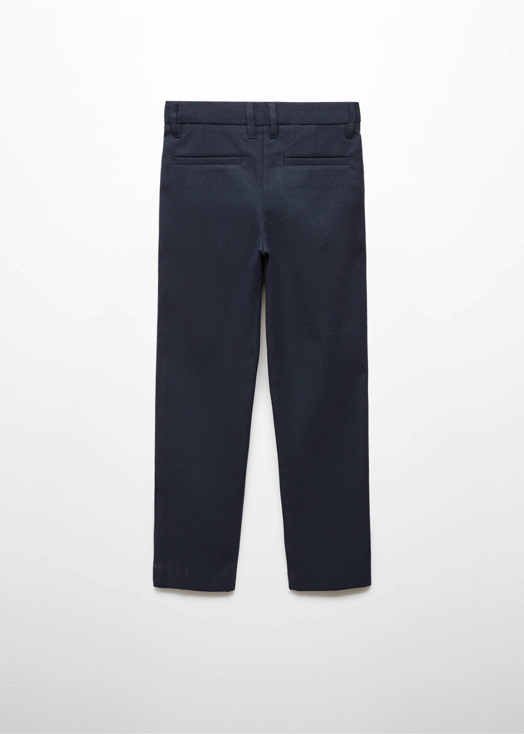 Pantalon de costume regular fit - Verso de l’article, Bleu marine foncé. Ref: 67054451-00.