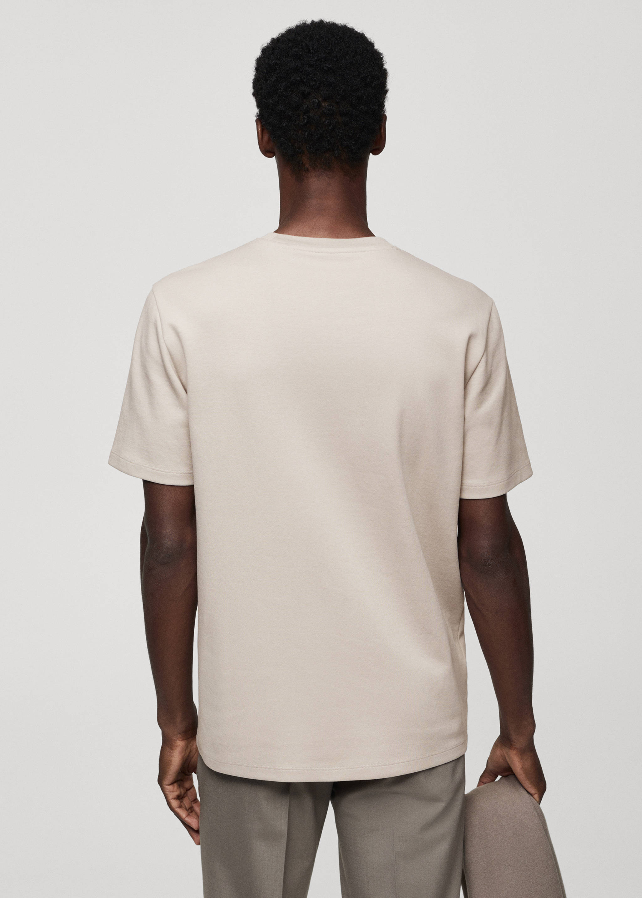 Breathable cotton t-shirt - Reverse of the article