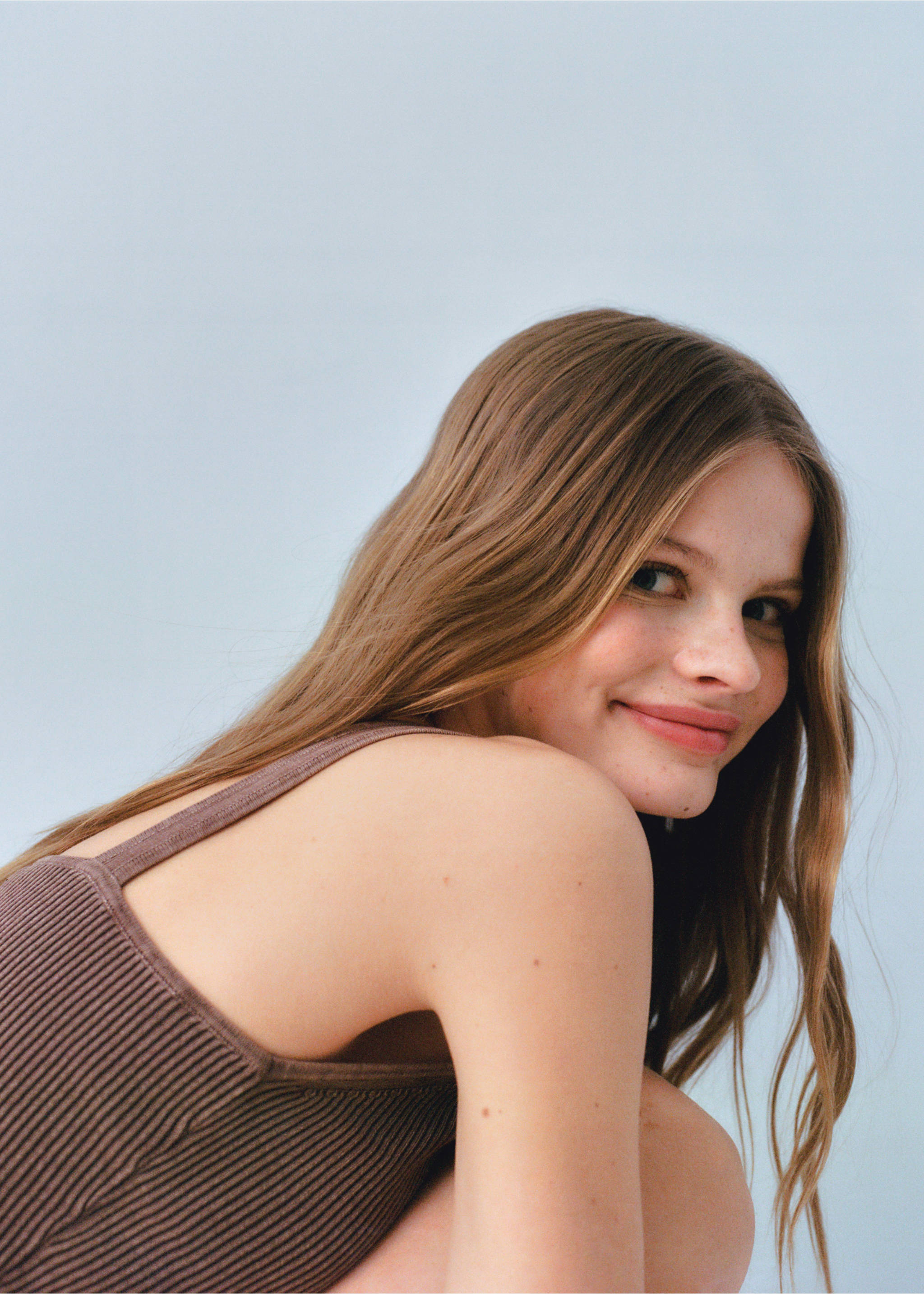 Strap top - Details of the article 5, Brown. Ref: 67054457-00.