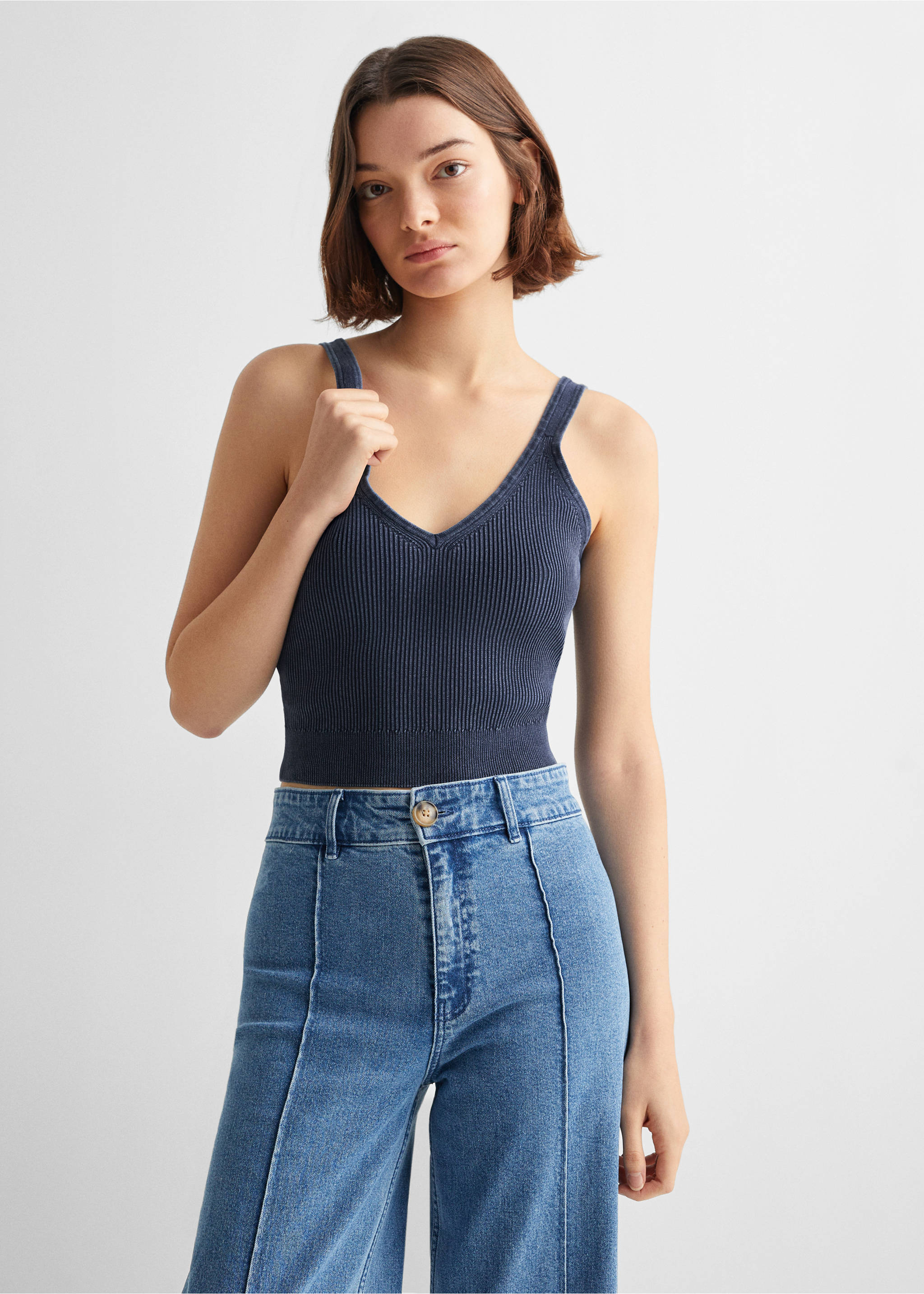 Strap top - Medium plane, Indigo Blue. Ref: 67054457-00.