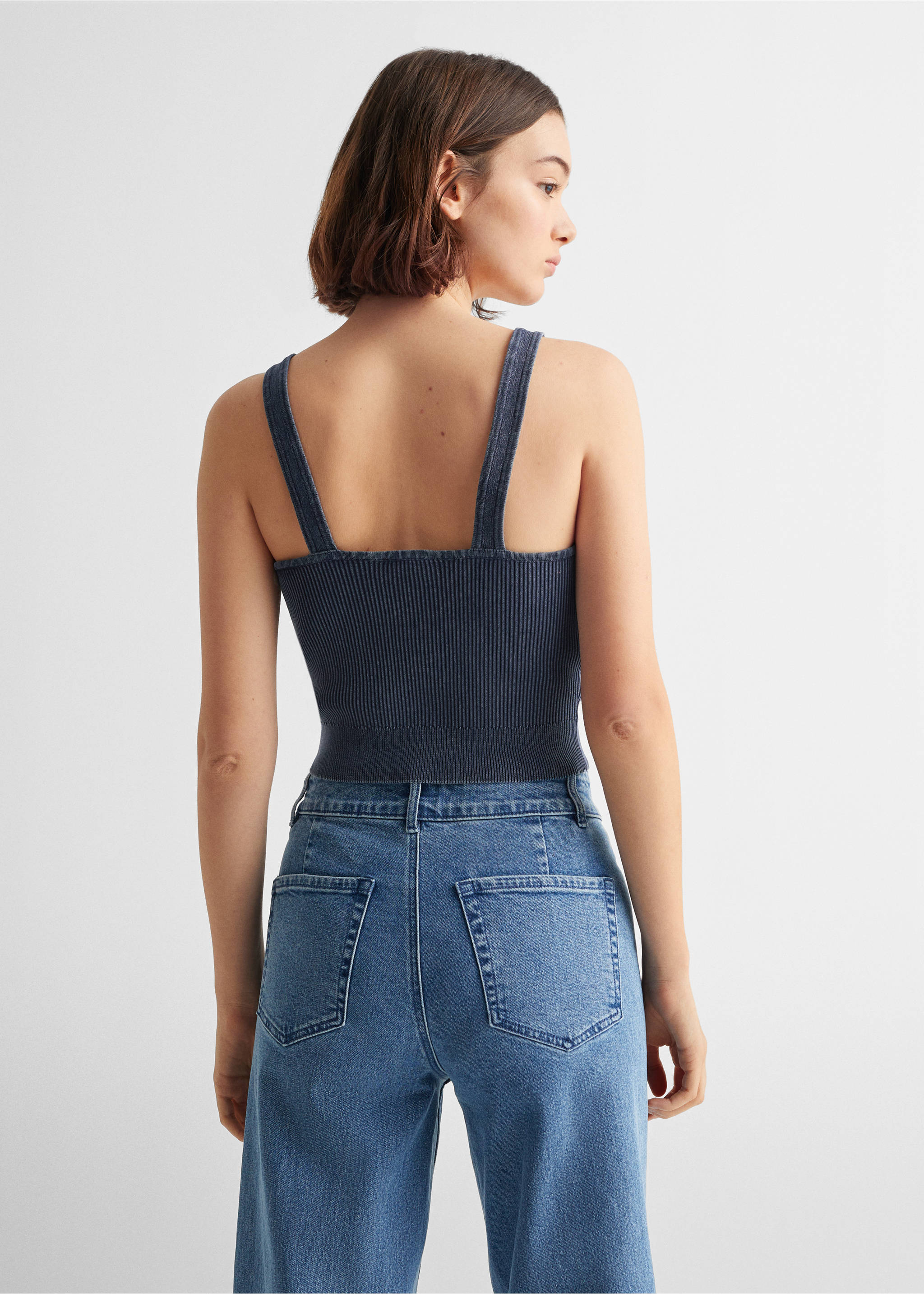 Strap top - Reverse of the article, Indigo Blue. Ref: 67054457-00.
