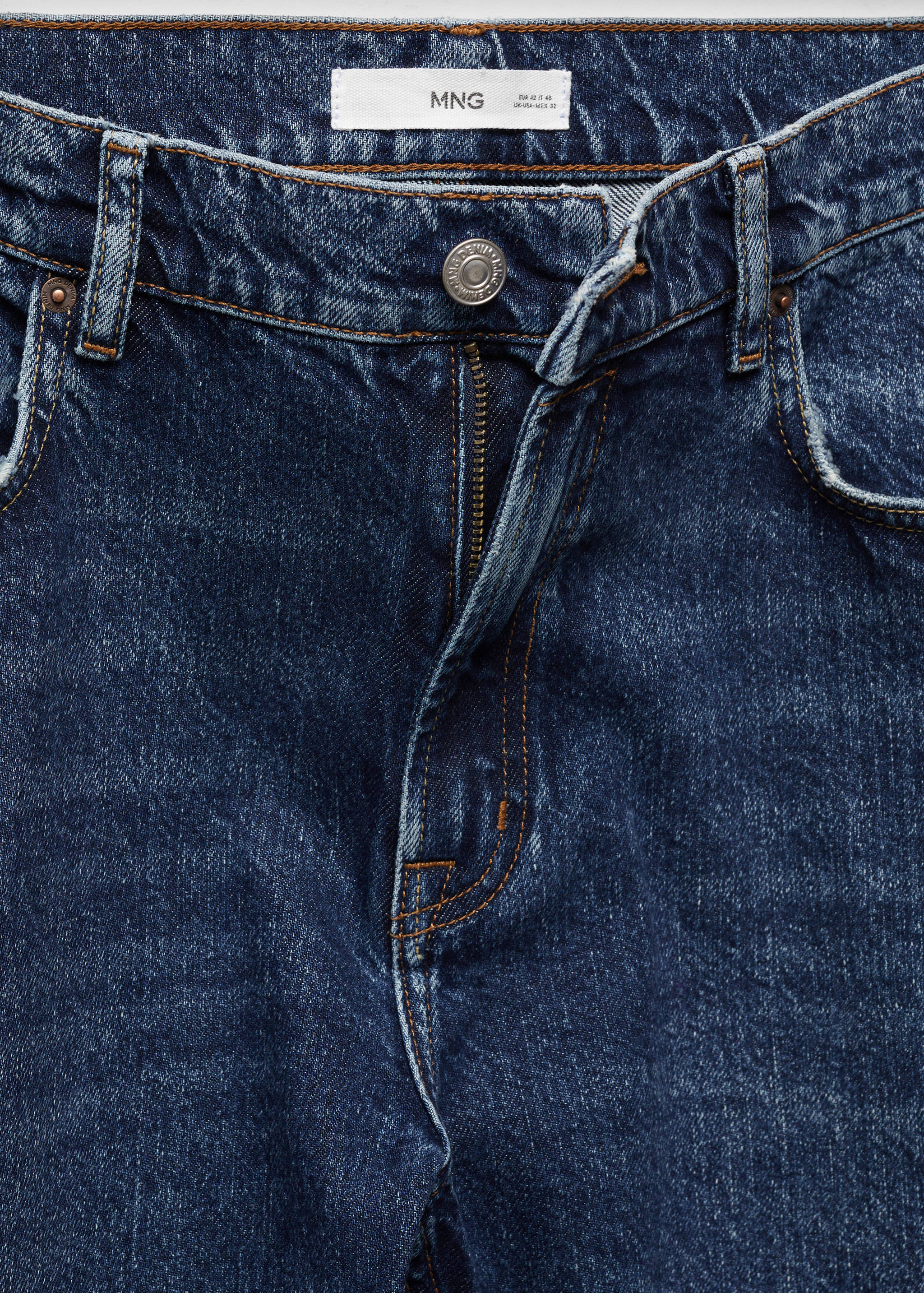 Regular-fit dark-wash jeans - Details of the article 8