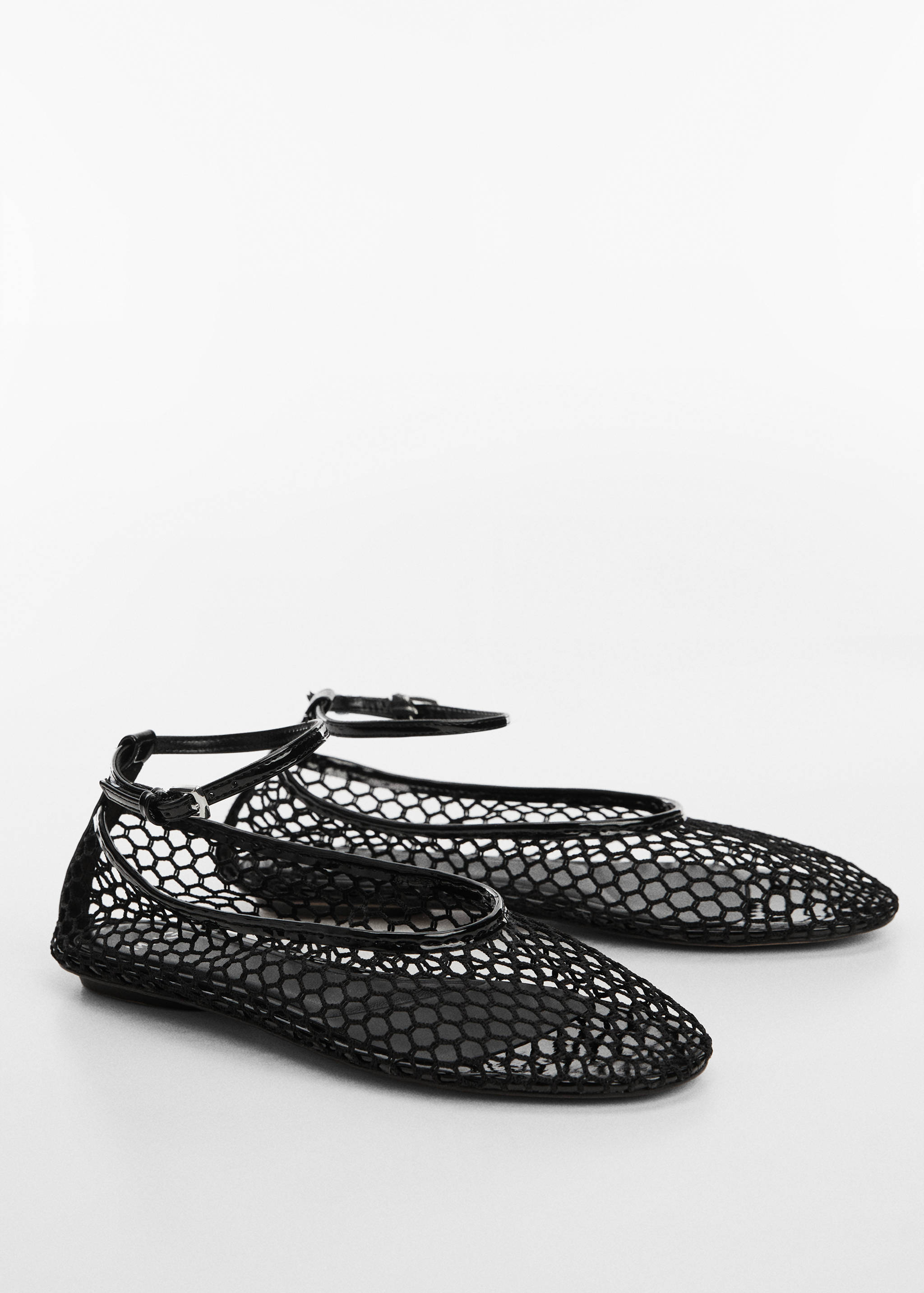 Ballet flats with mesh bracelet - Medium plane