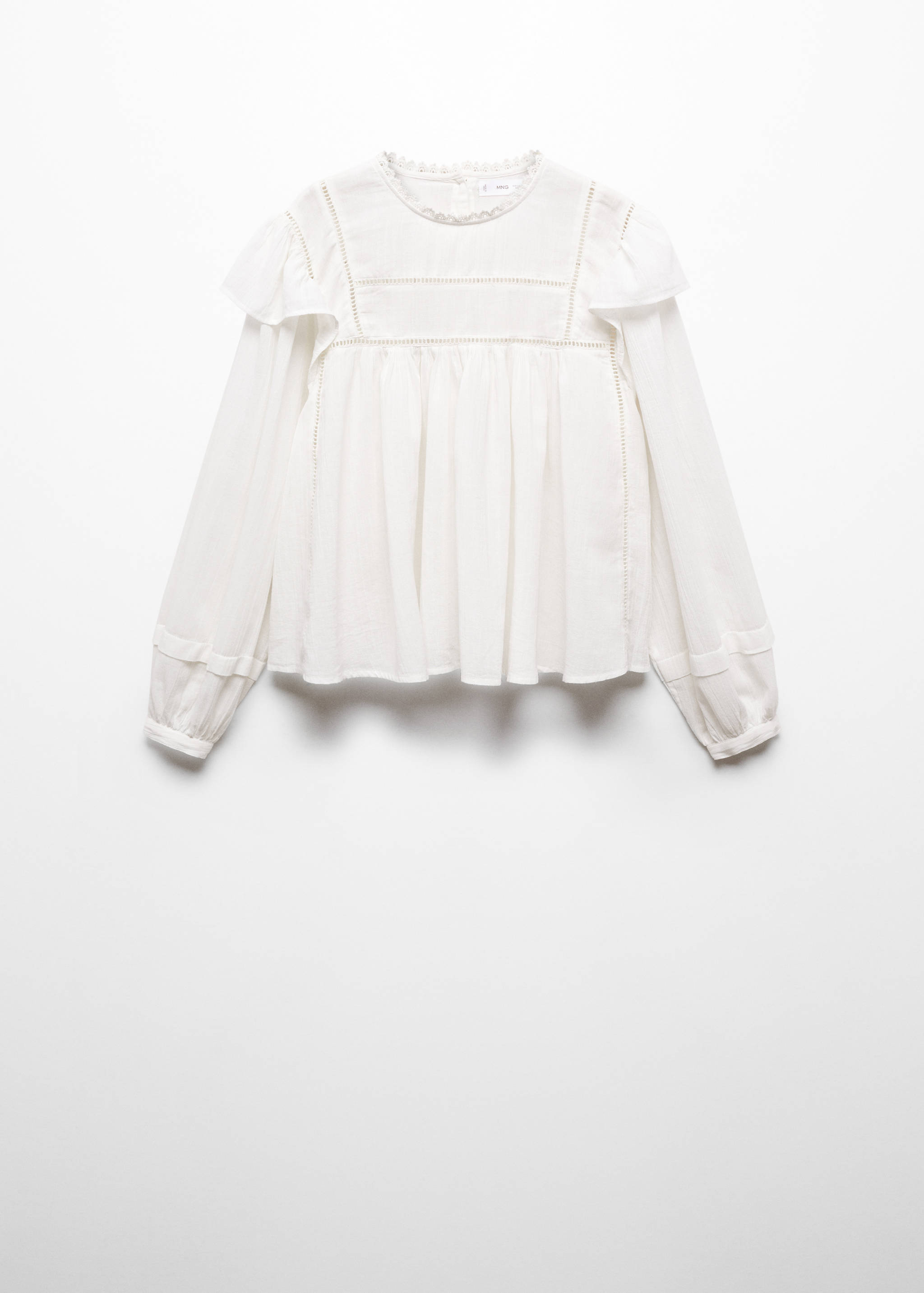 Blouse coton volantée - Article sans modèle