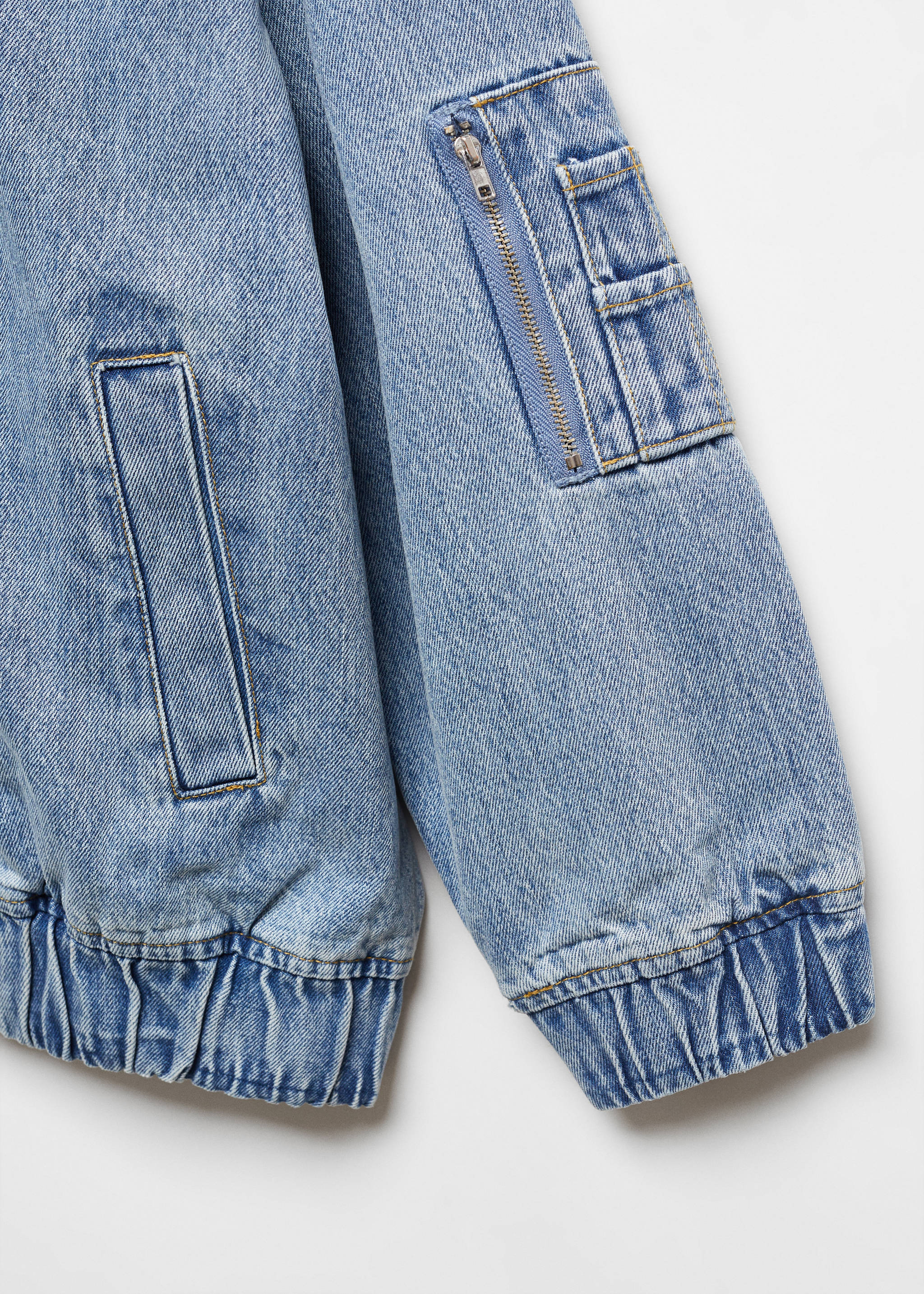 Denim bomber jacket - Details of the article 8