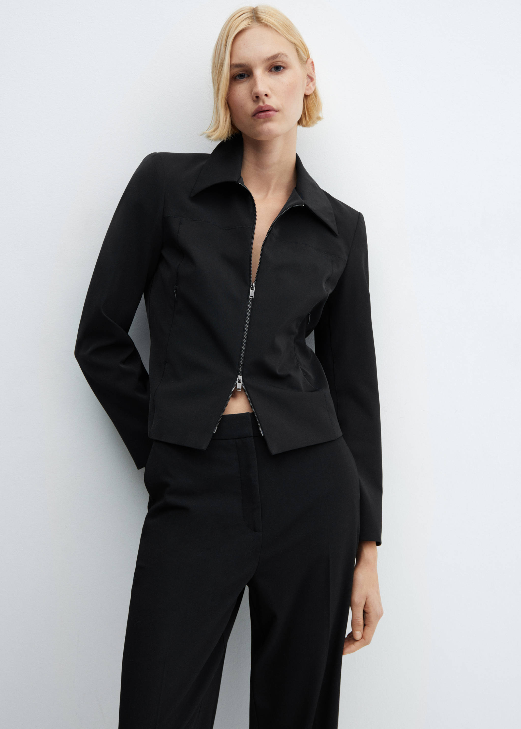 Kalhoty se širokými nohavicemi a nízkým pasem - Detail zboží 1