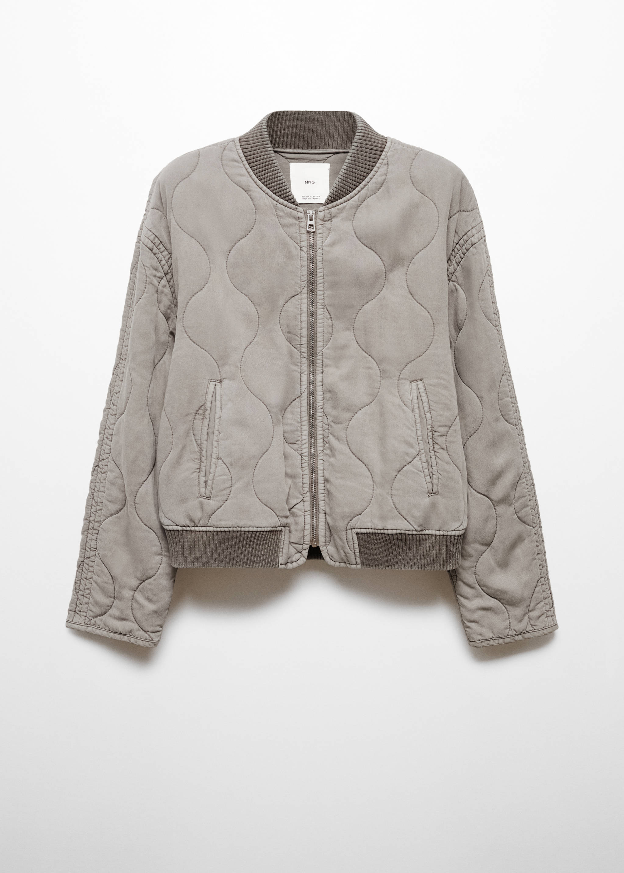 Quilted bomber jacket - Article without model