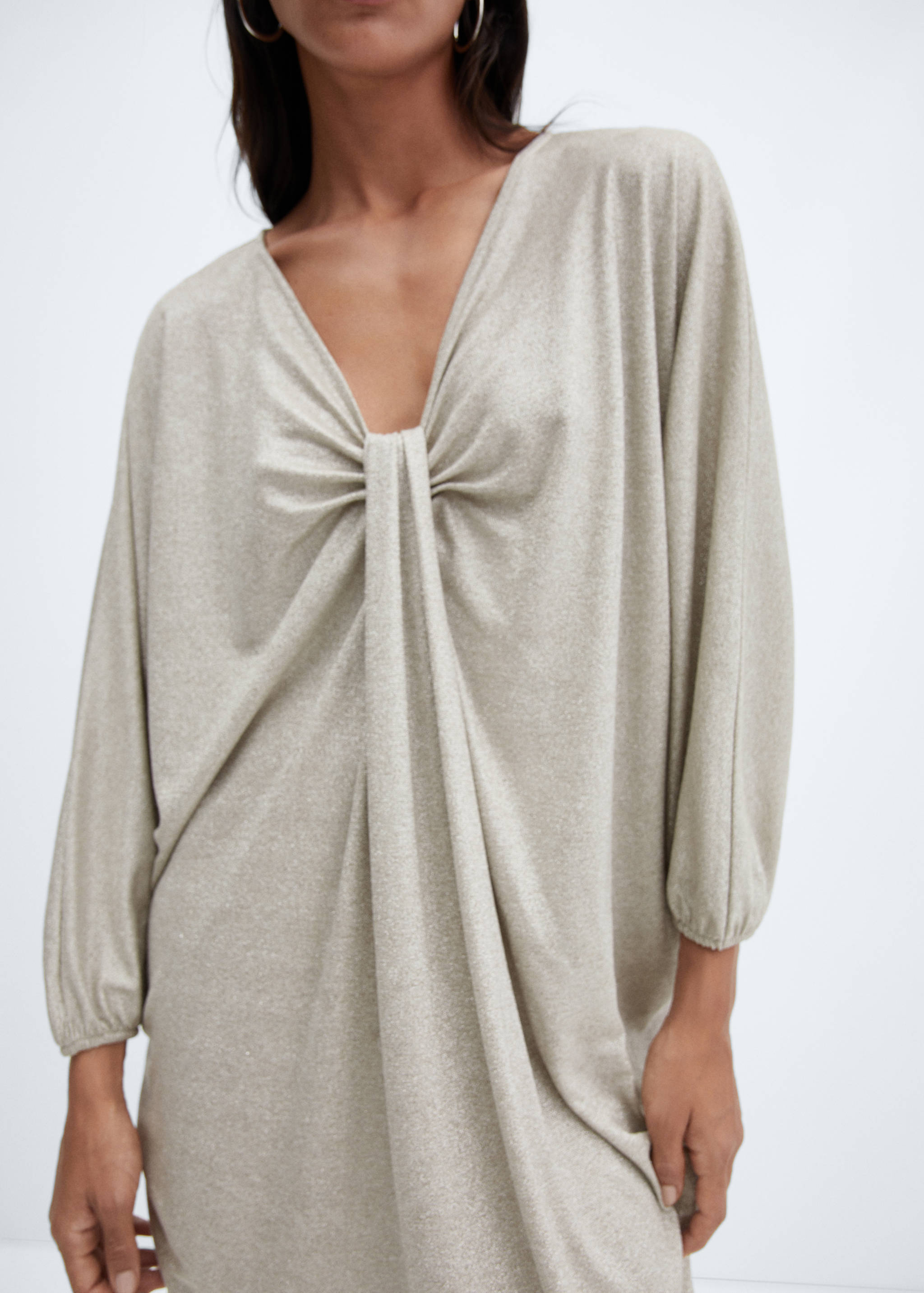 Draped lurex dress - Details of the article 3