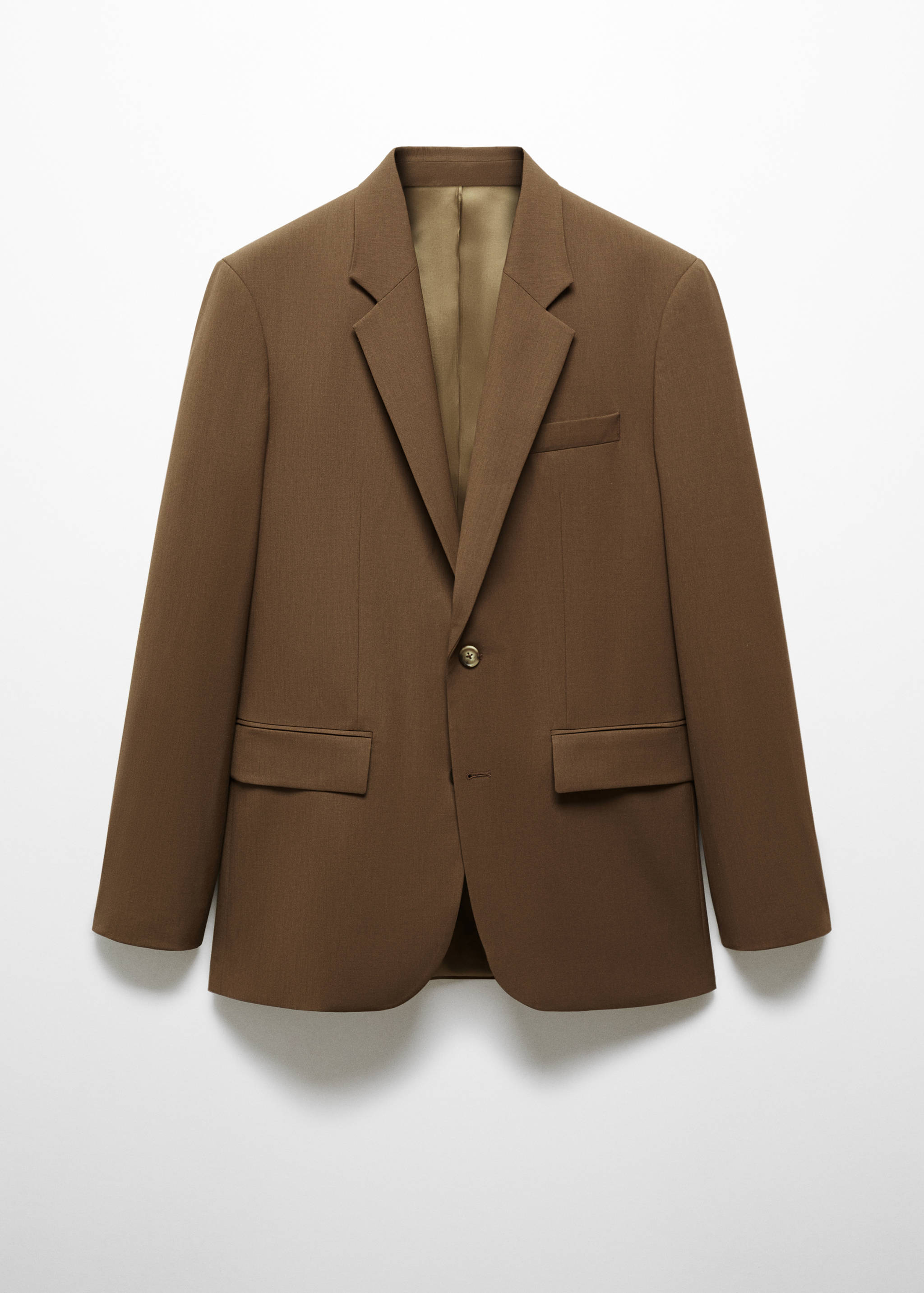 Blazer de fato regular fit de lã fria - Artigo sem modelo