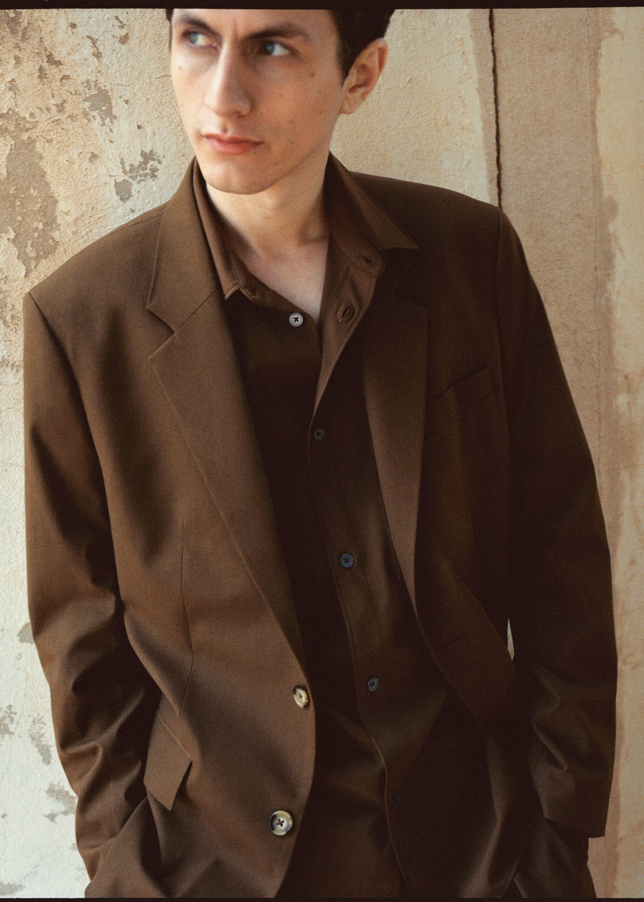 Blazer de fato regular fit de lã fria - Pormenor do artigo 5