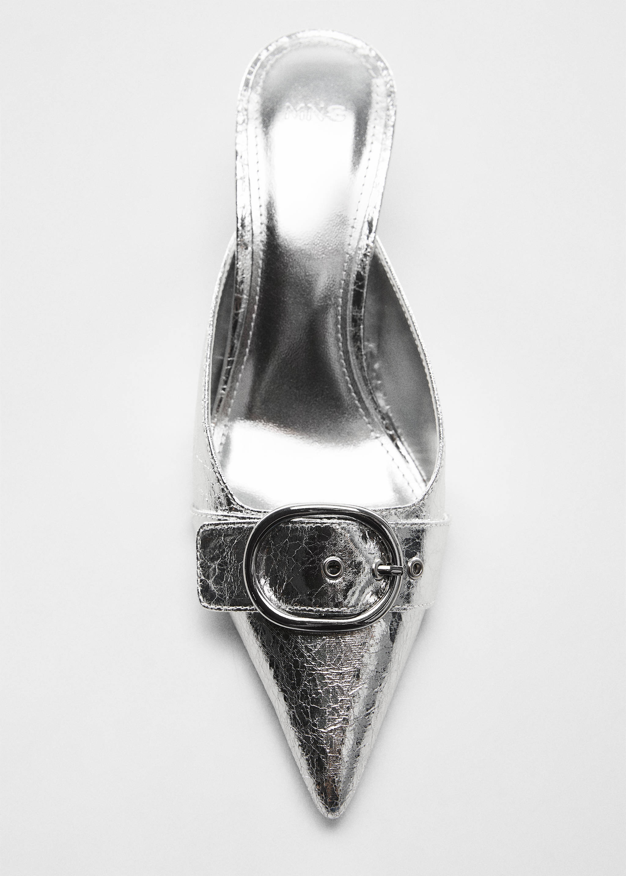 Metallic heeled shoe with buckle - Details of the article 5