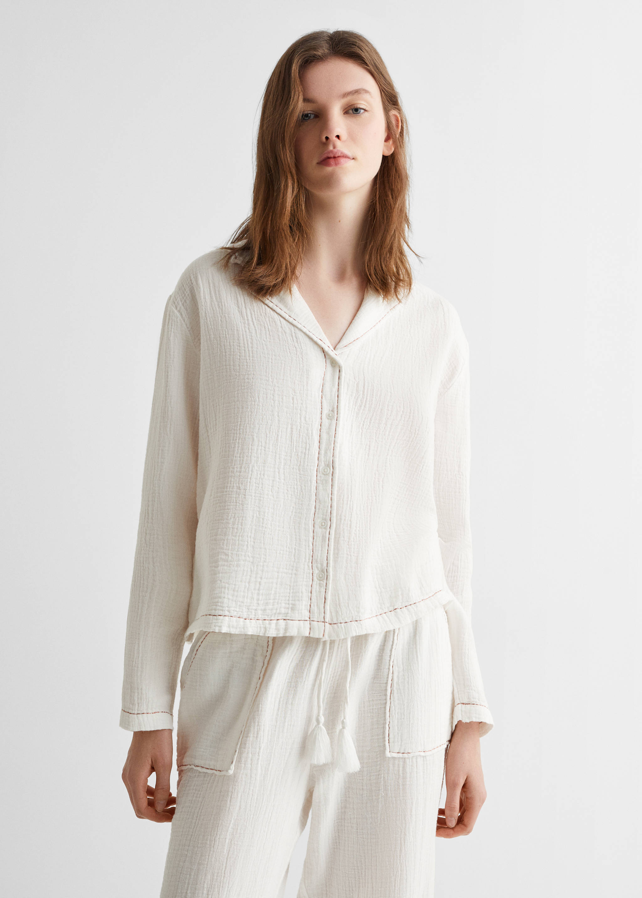 Cotton long pyjamas - Medium plane