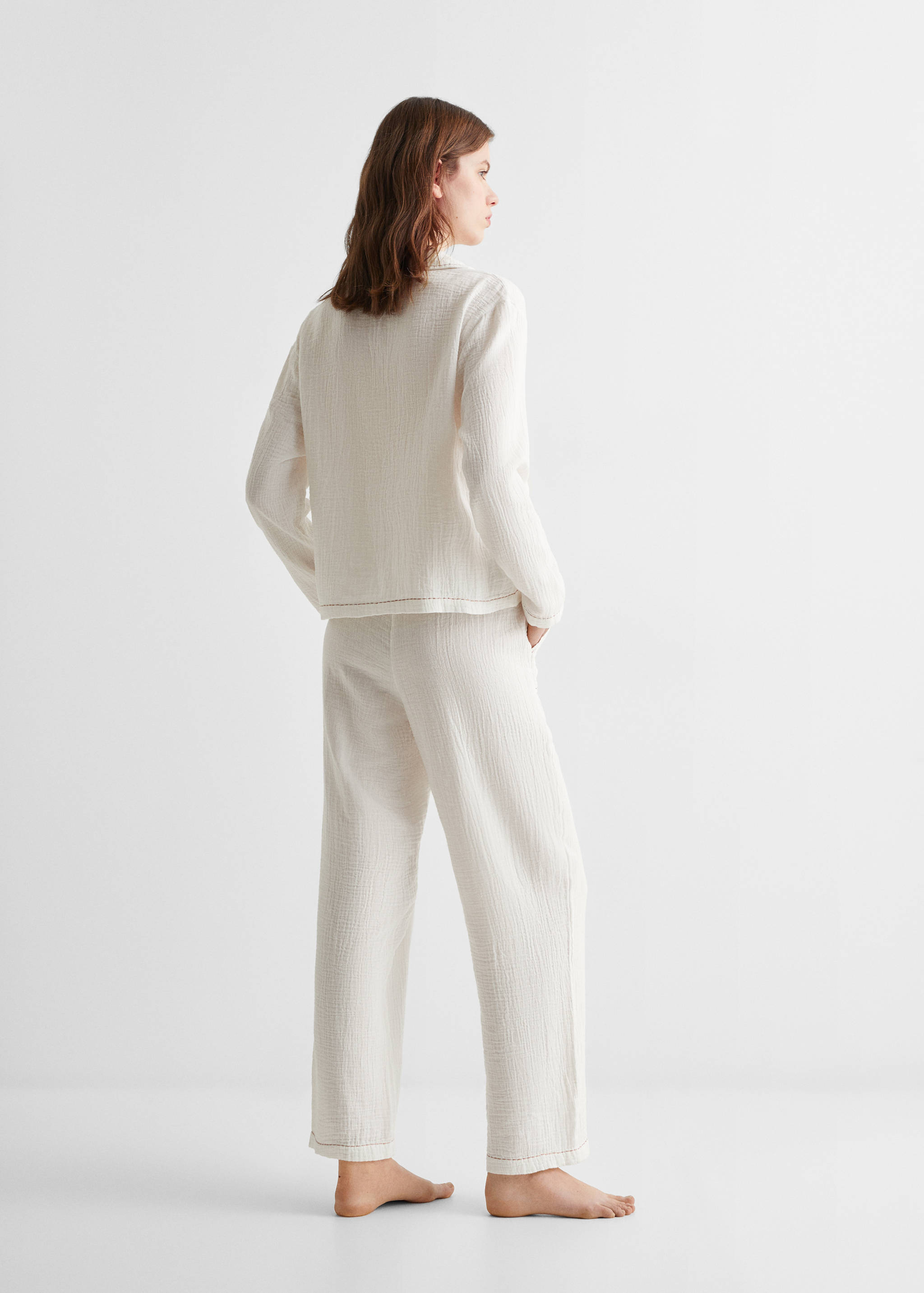 Cotton long pyjamas - Reverse of the article