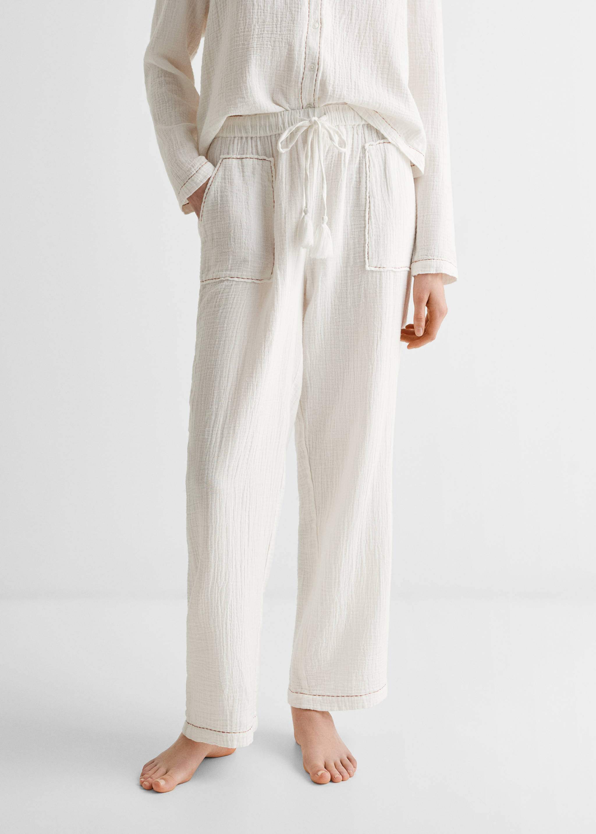 Cotton long pyjamas - Details of the article 6