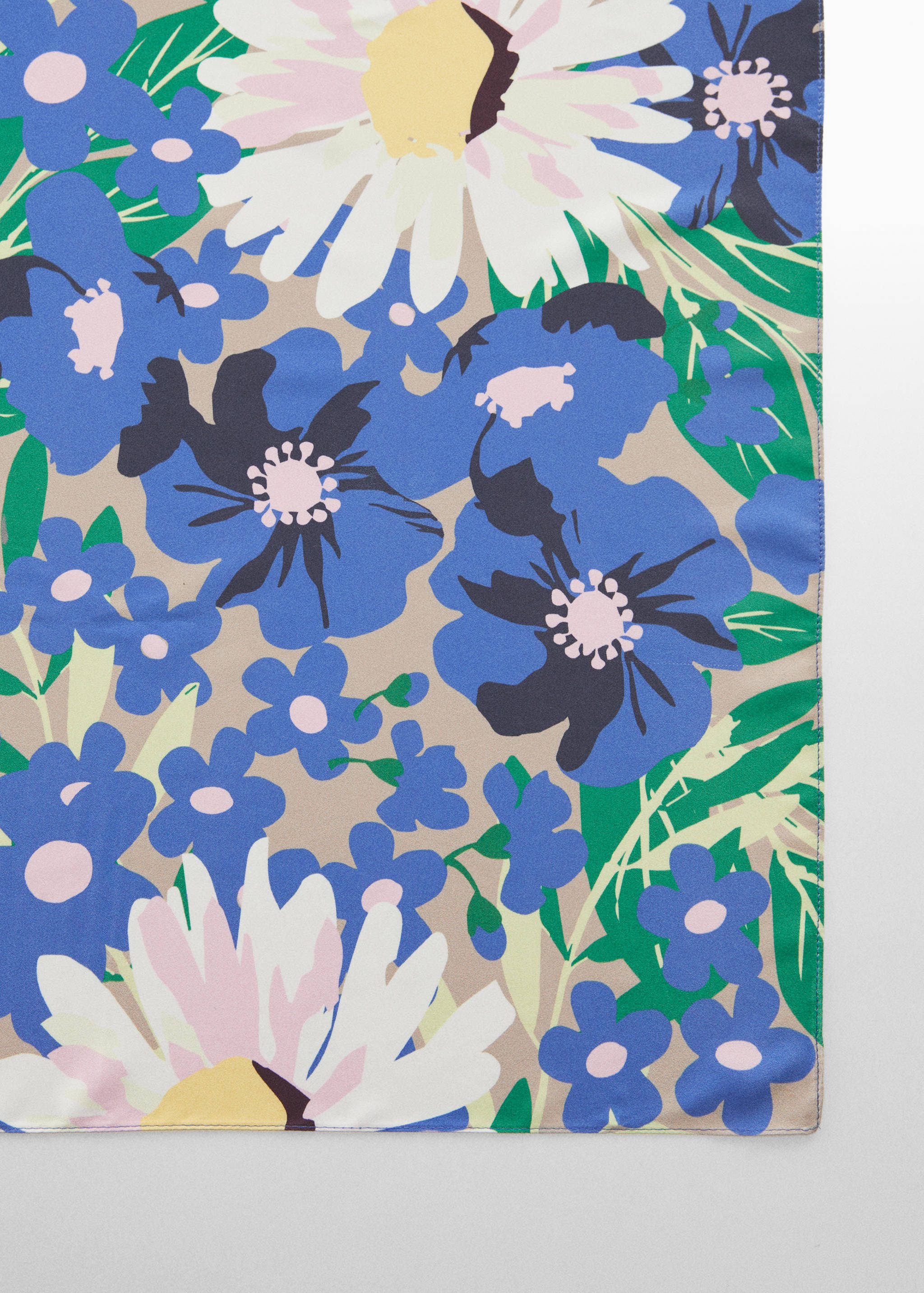 Sjaal met bloemenprint - Middenvlak