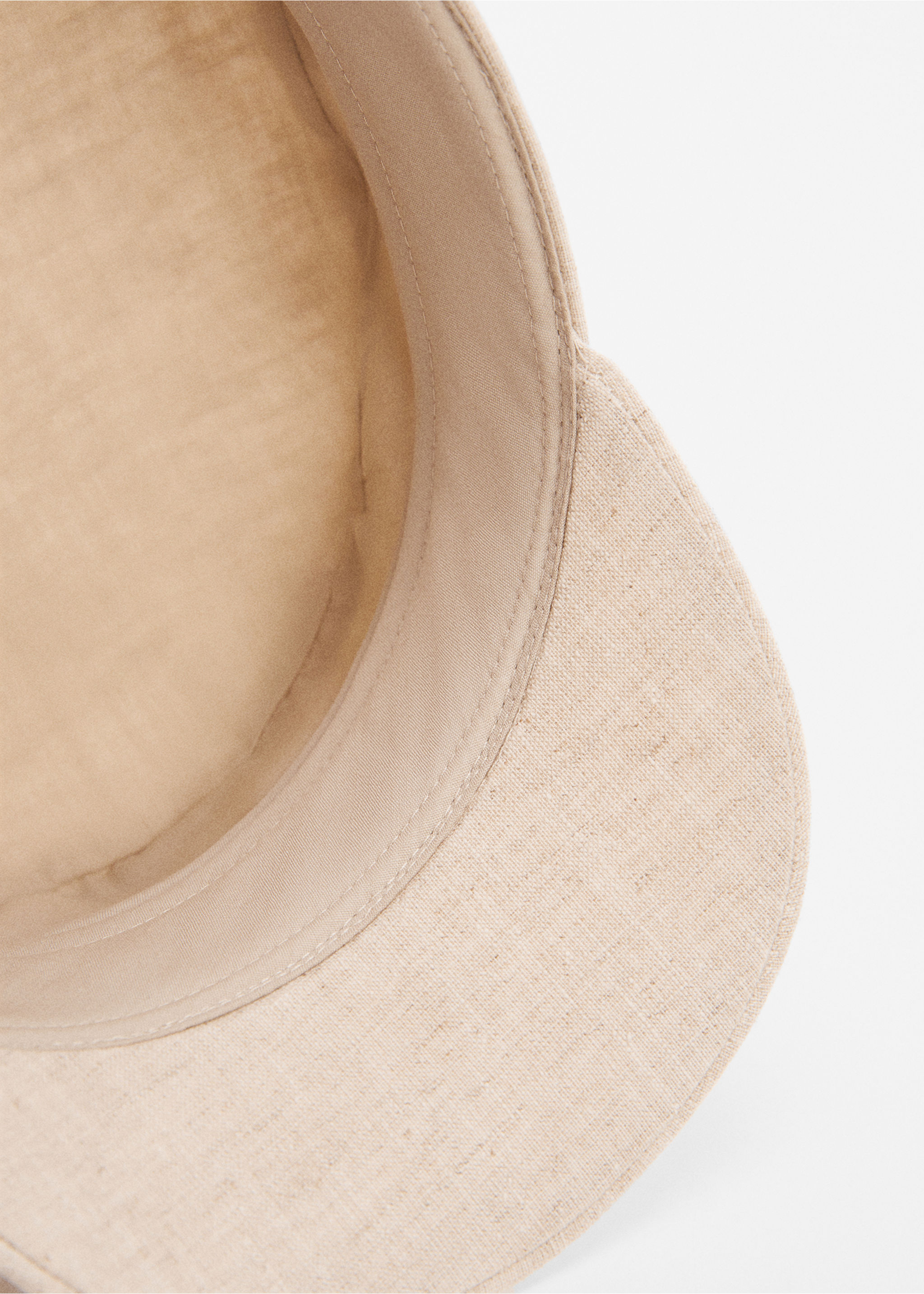 Linen-blend baker cap - Details of the article 2