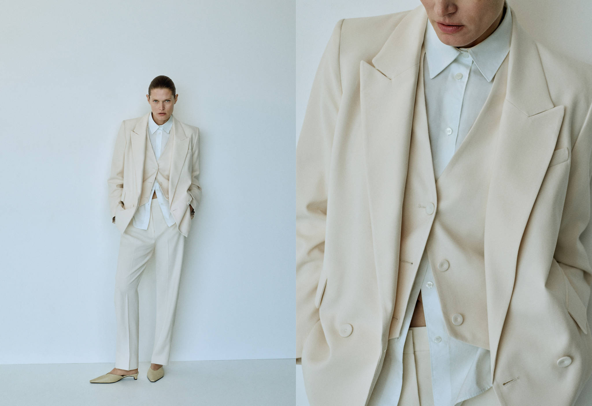 Straight suit trousers - Panoramic plane