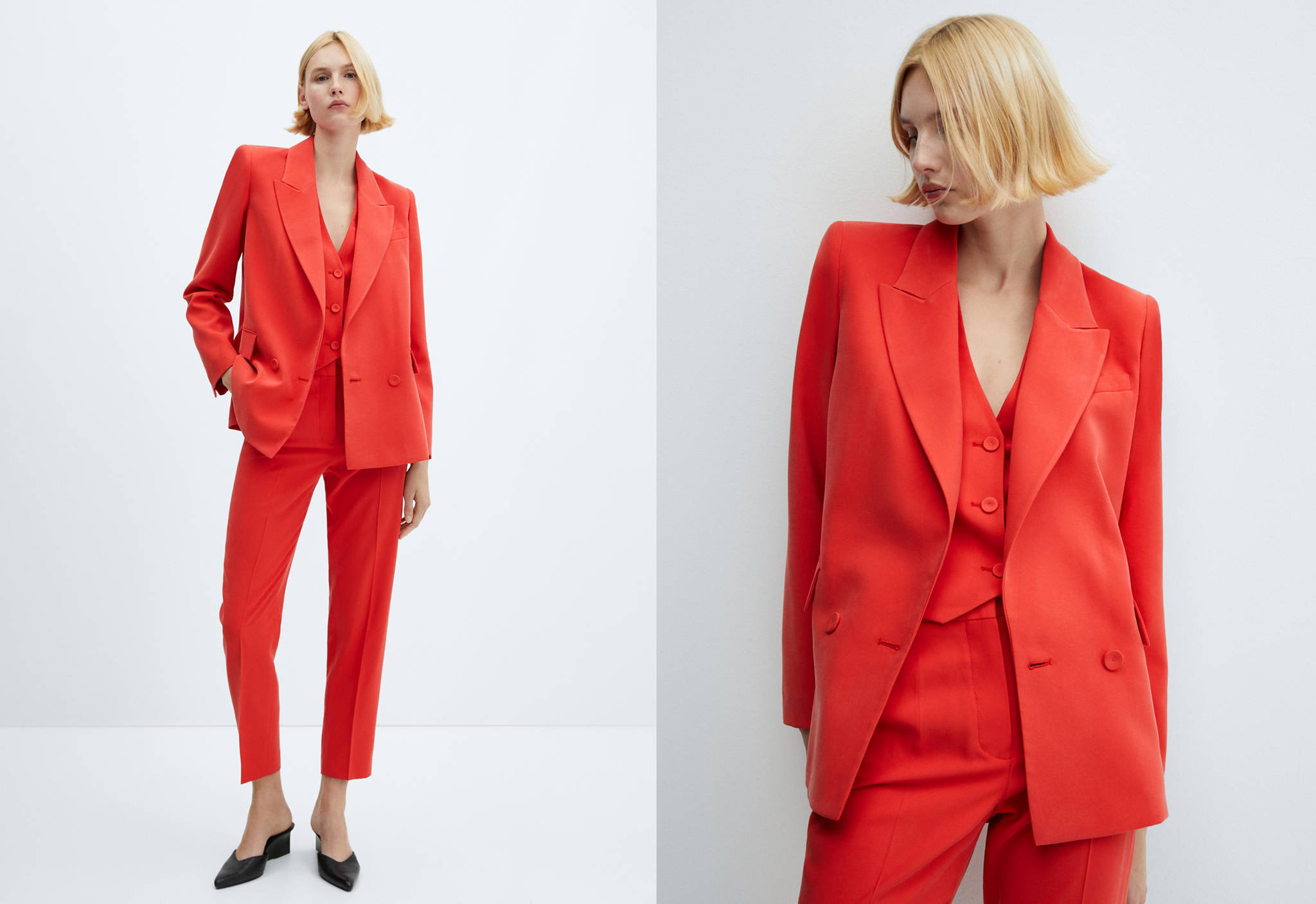 Straight suit trousers - Panoramic plane