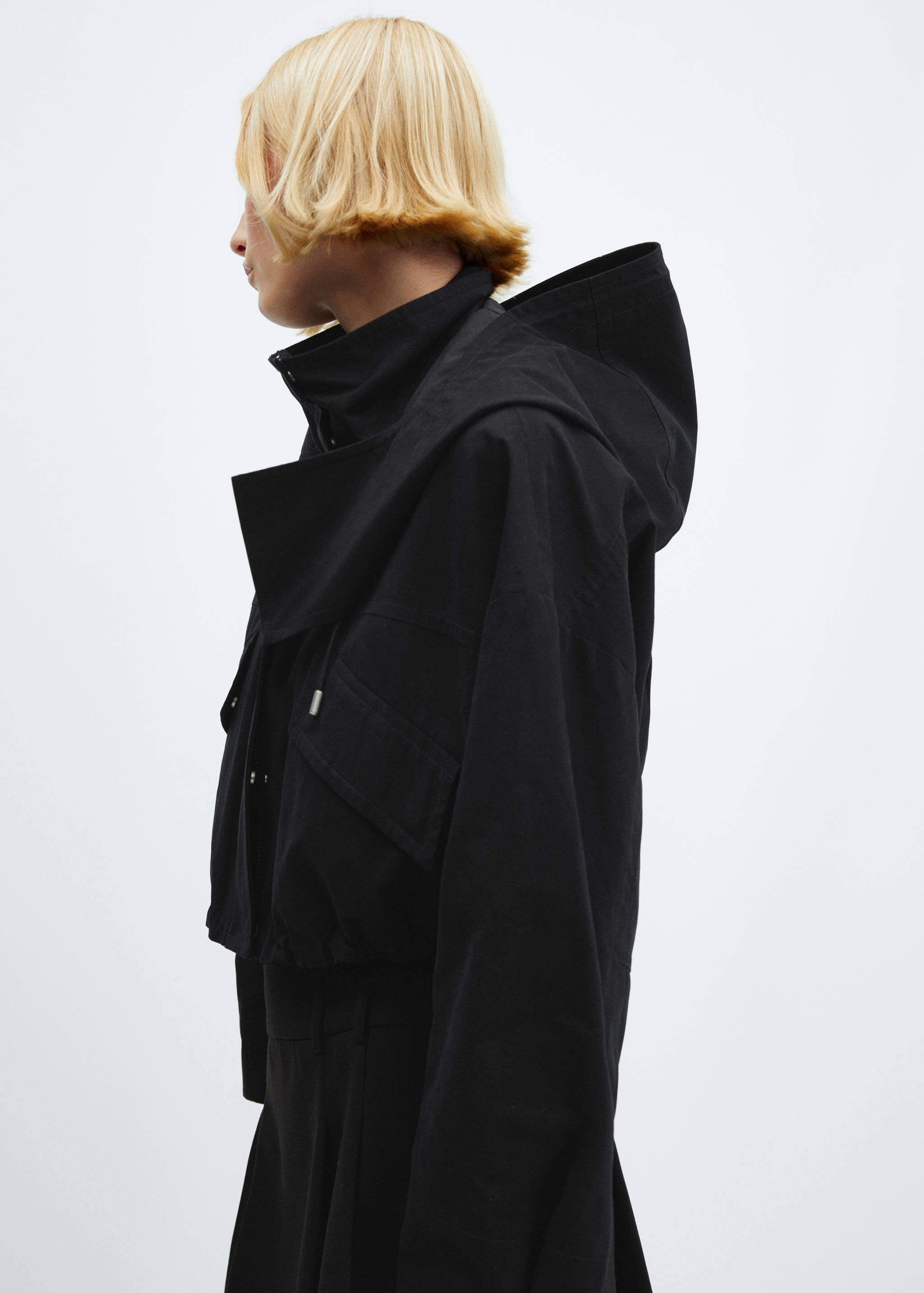 Parka crop capuche - Détail de l'article 1