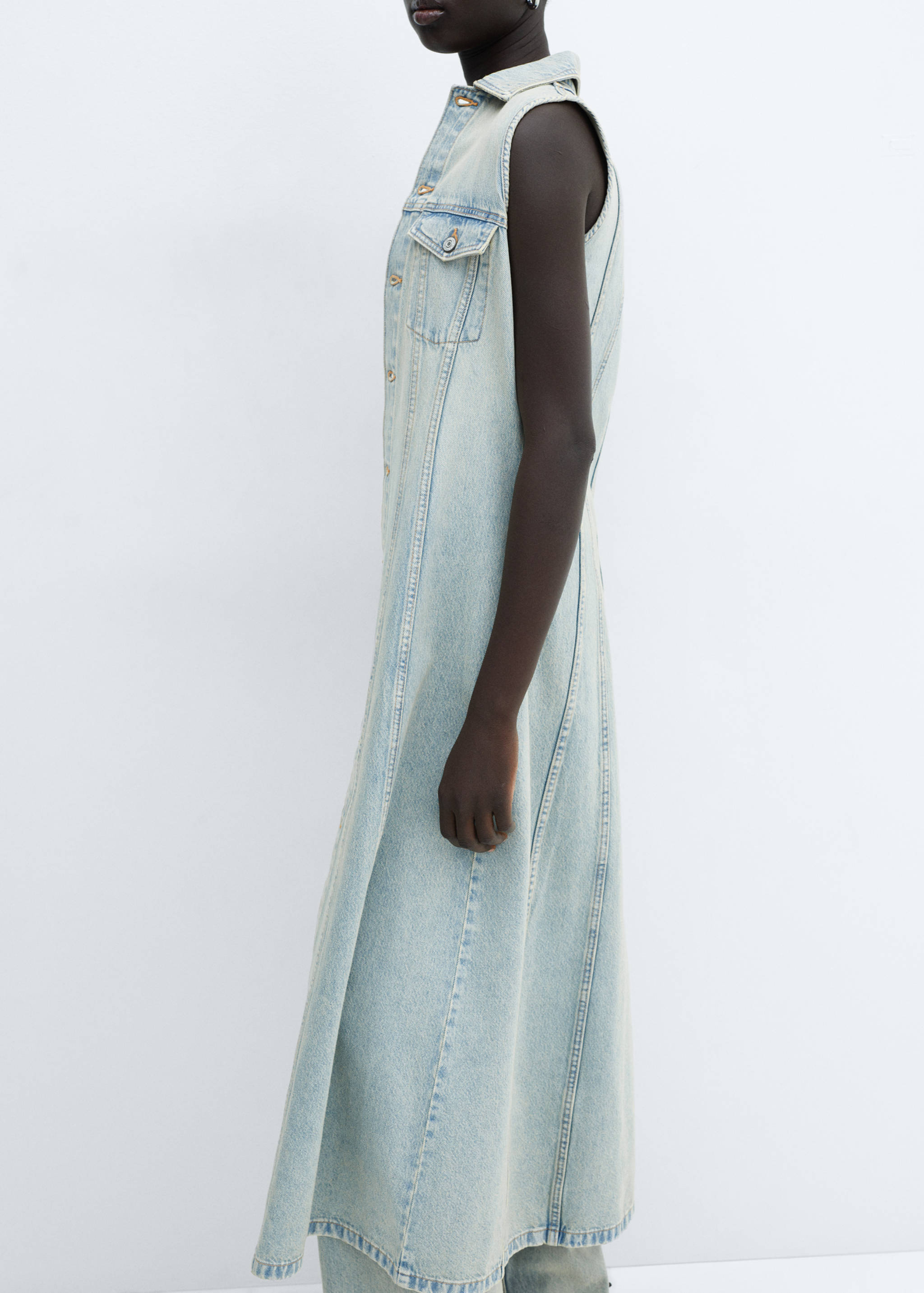 Robe en jean boutons - Détail de l'article 2