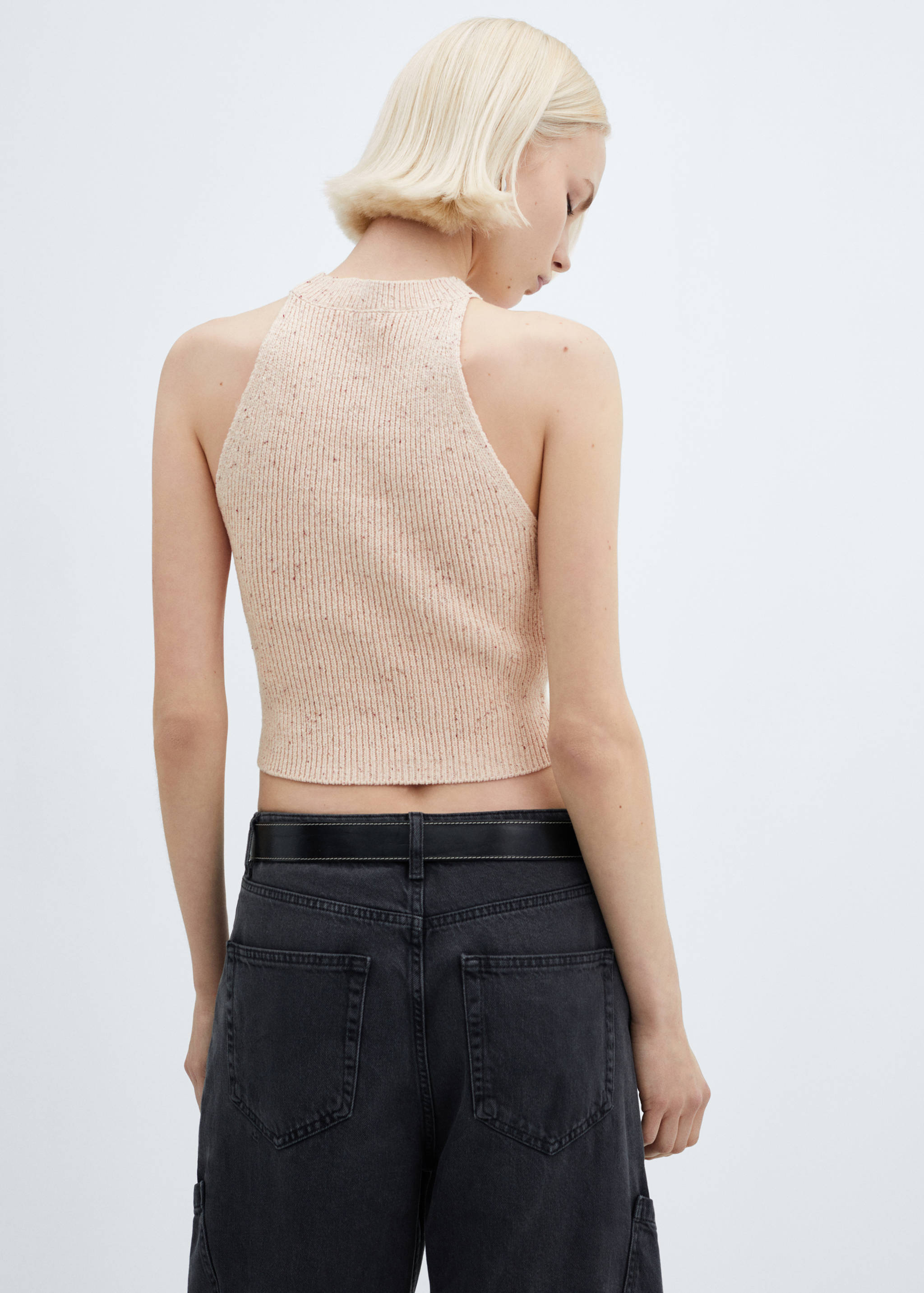 Halter-neck heather top - Reverse of the article