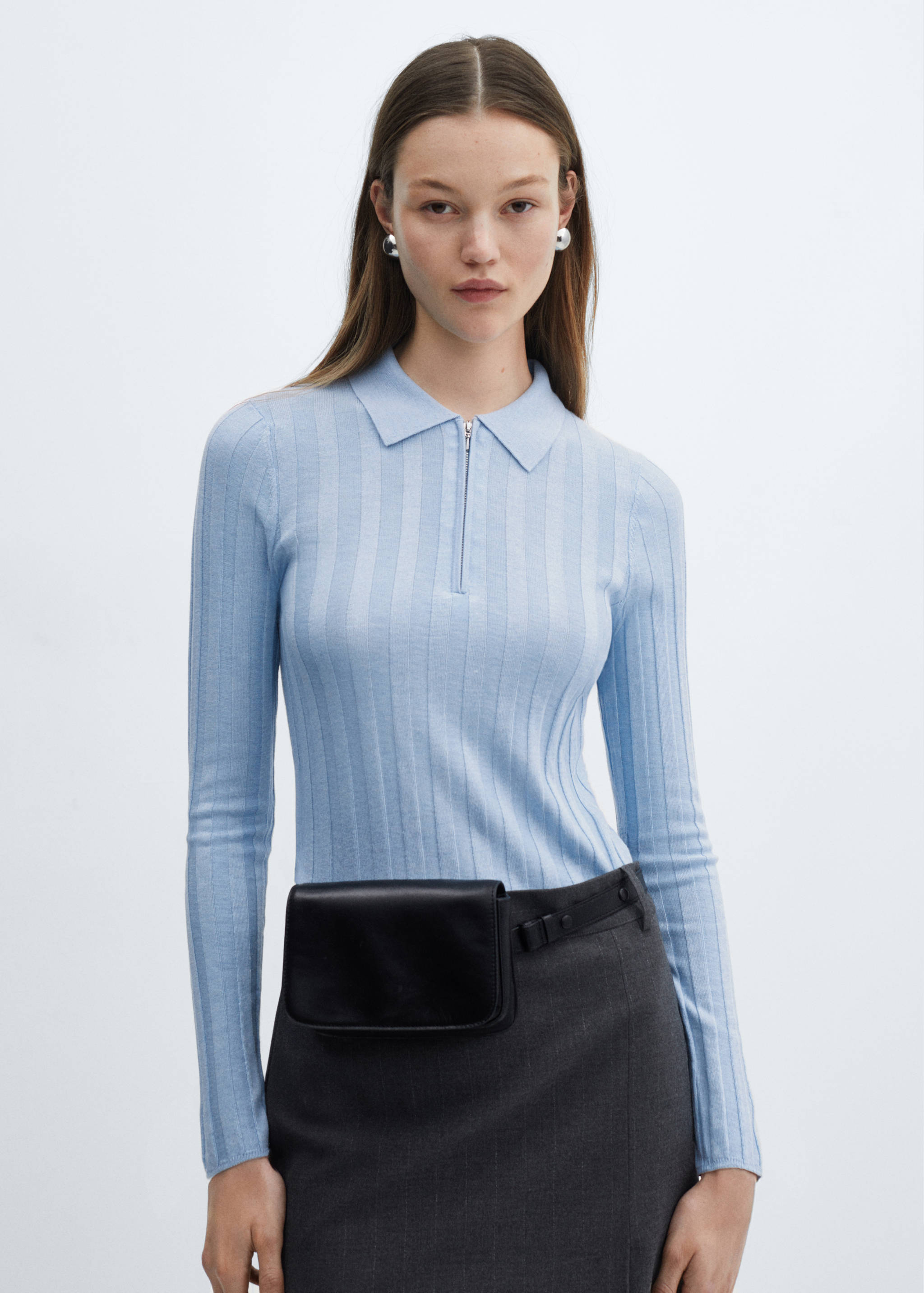 Zip neck jumper - Medium plane