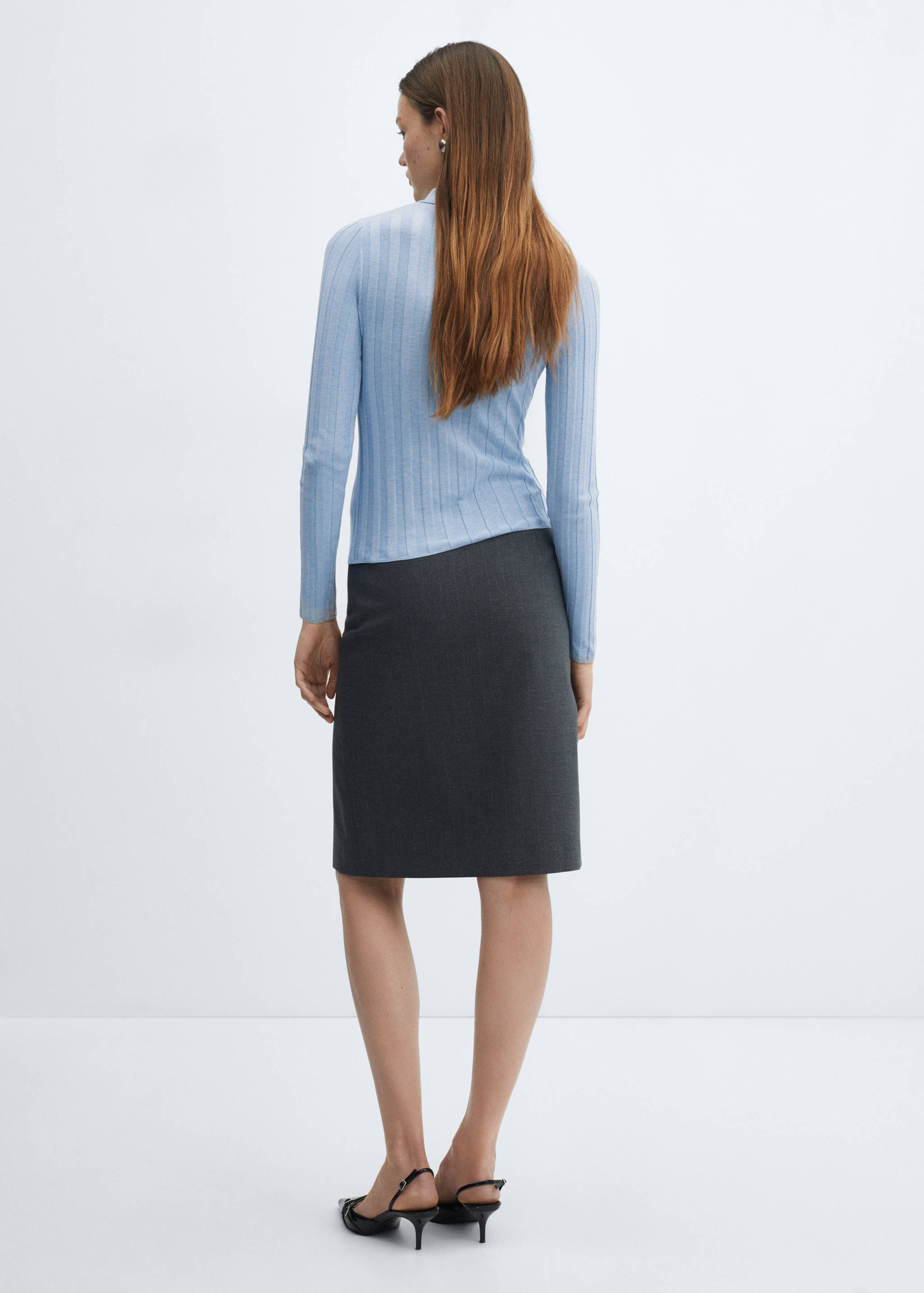 Zip neck jumper - Reverse of the article