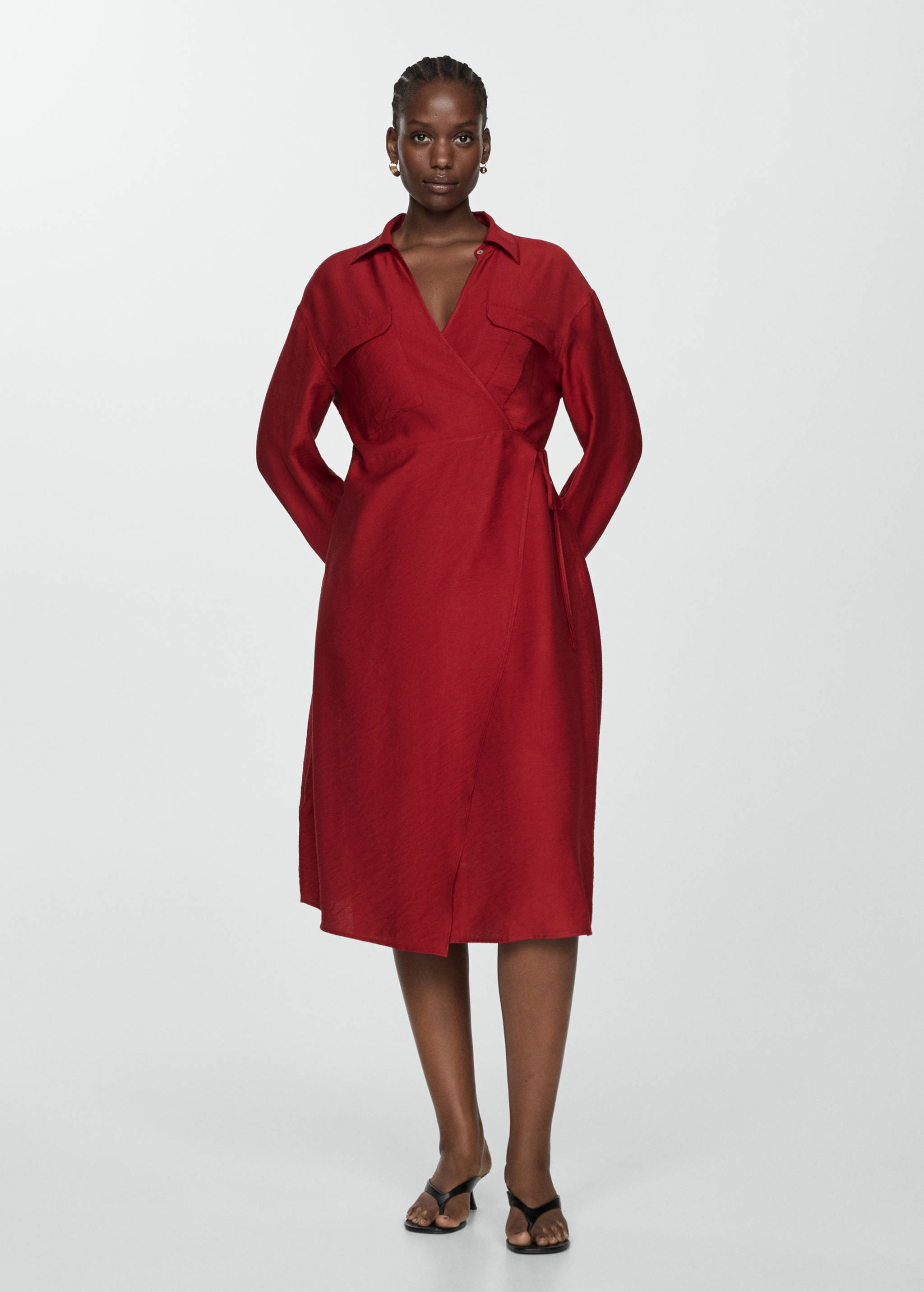 Sukienka kopertowa midi - Szczegóły artykułu 3