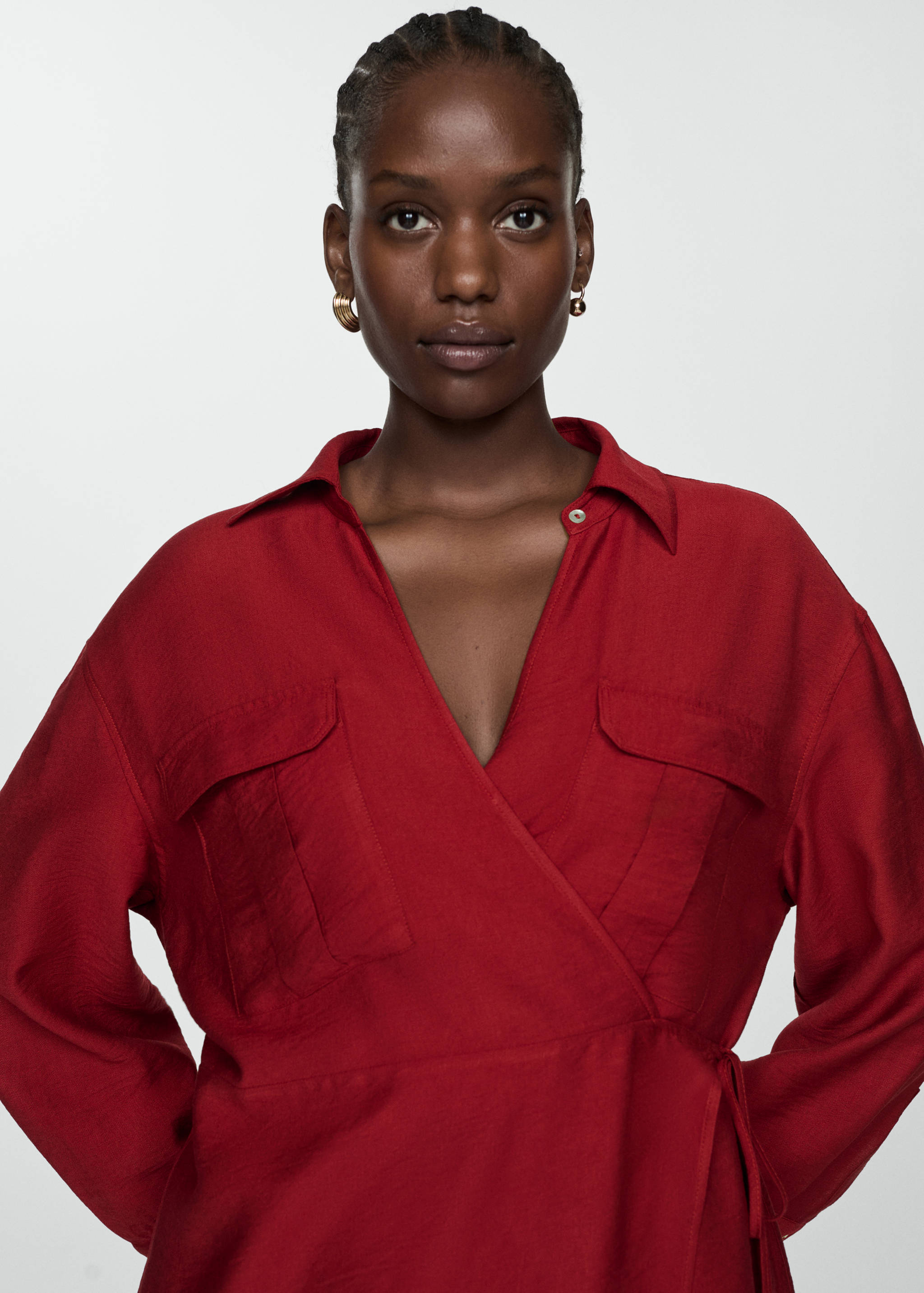 Sukienka kopertowa midi - Szczegóły artykułu 4