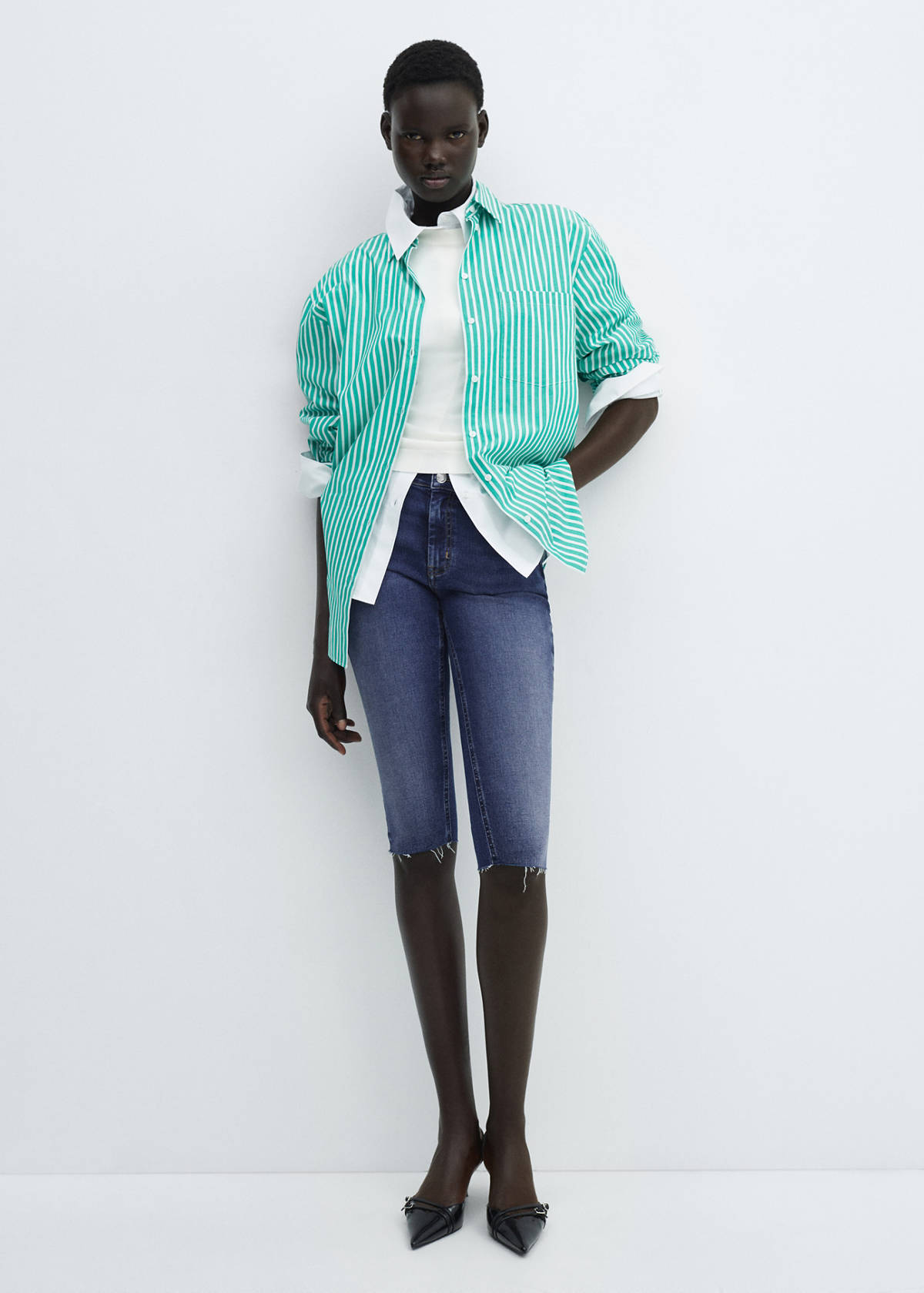 Capri slim-fit jeans