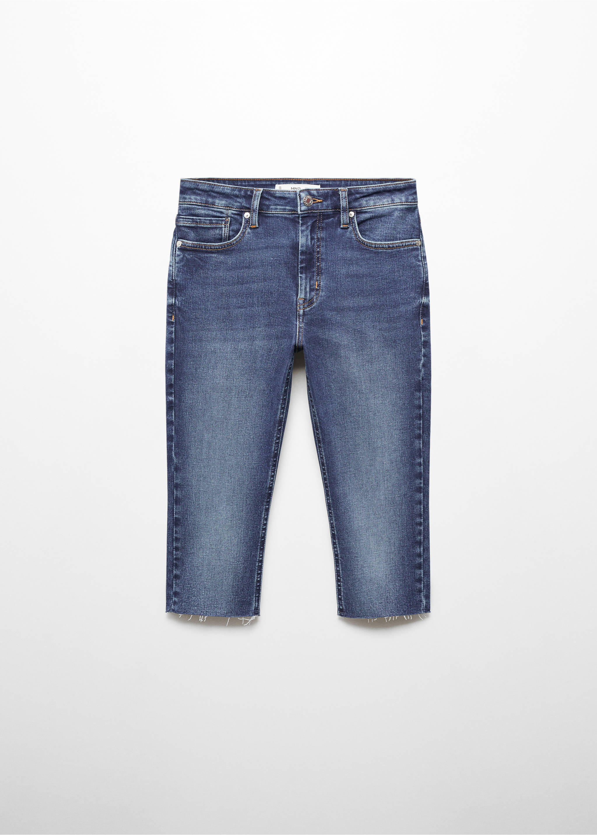 Capri slim-fit jeans - Article without model, Dark Blue. Ref: 67055745-00.