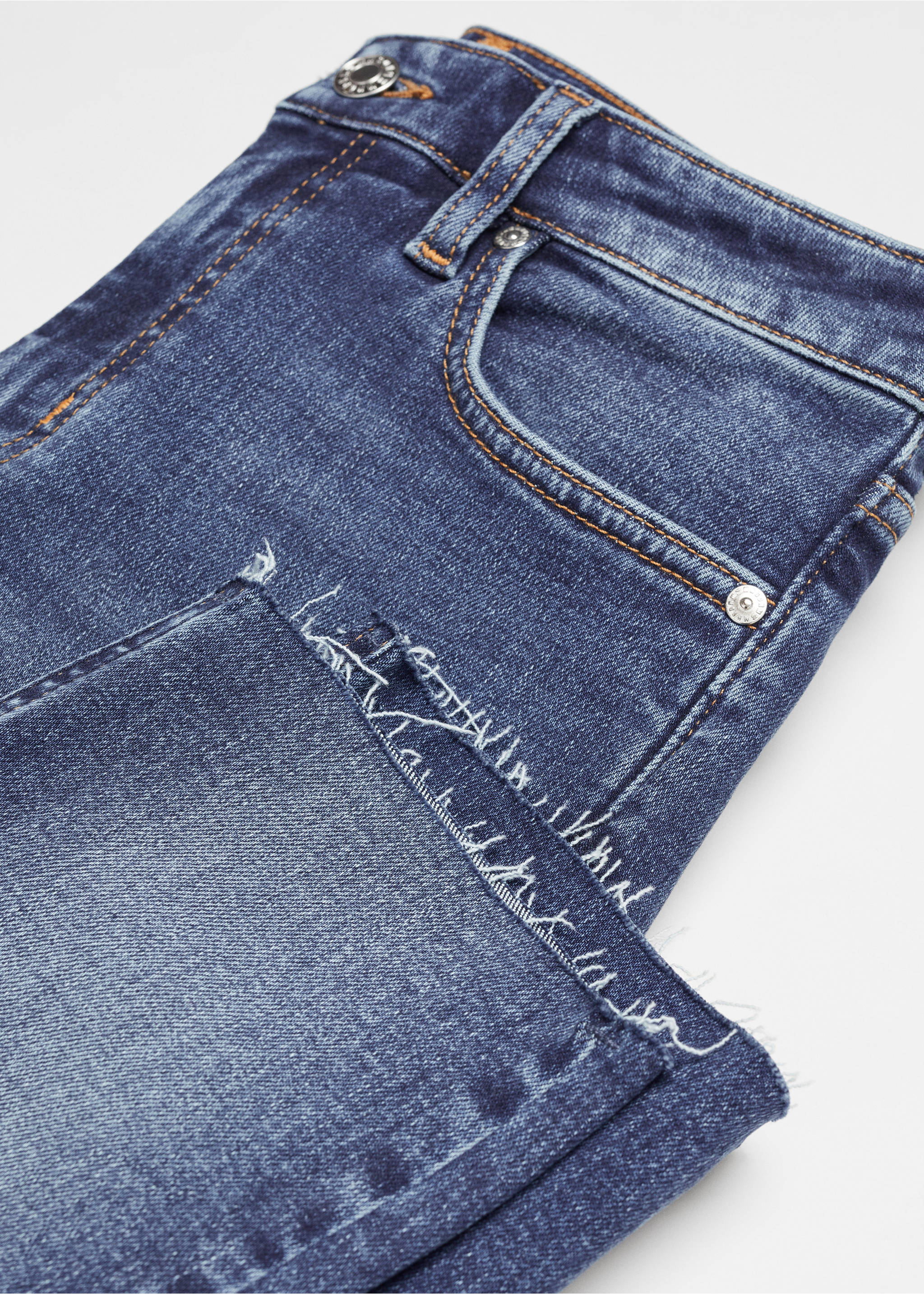 Capri slim-fit jeans - Details of the article 8, Dark Blue. Ref: 67055745-00.