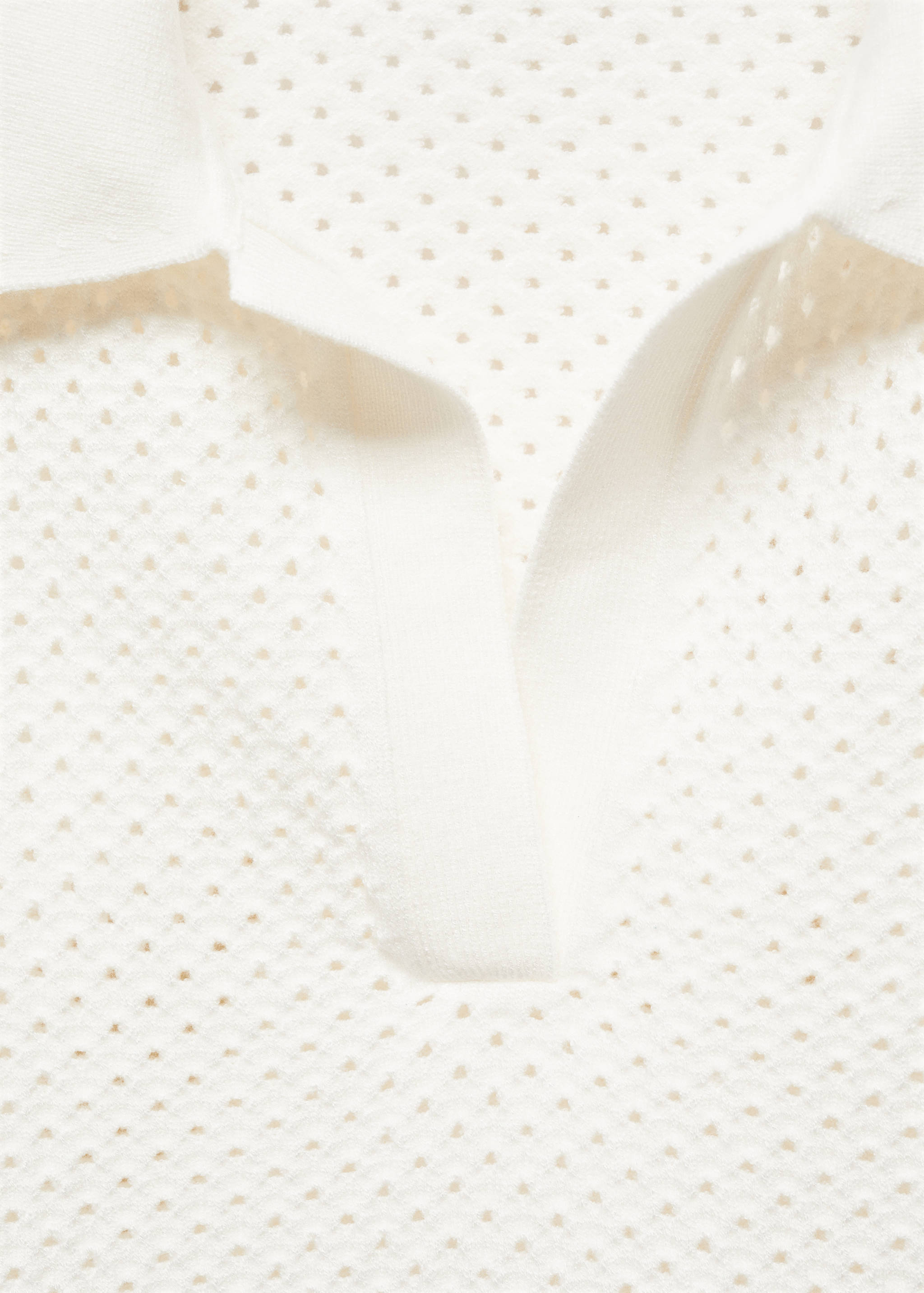 Polo-neck top with lace design - Details of the article 8