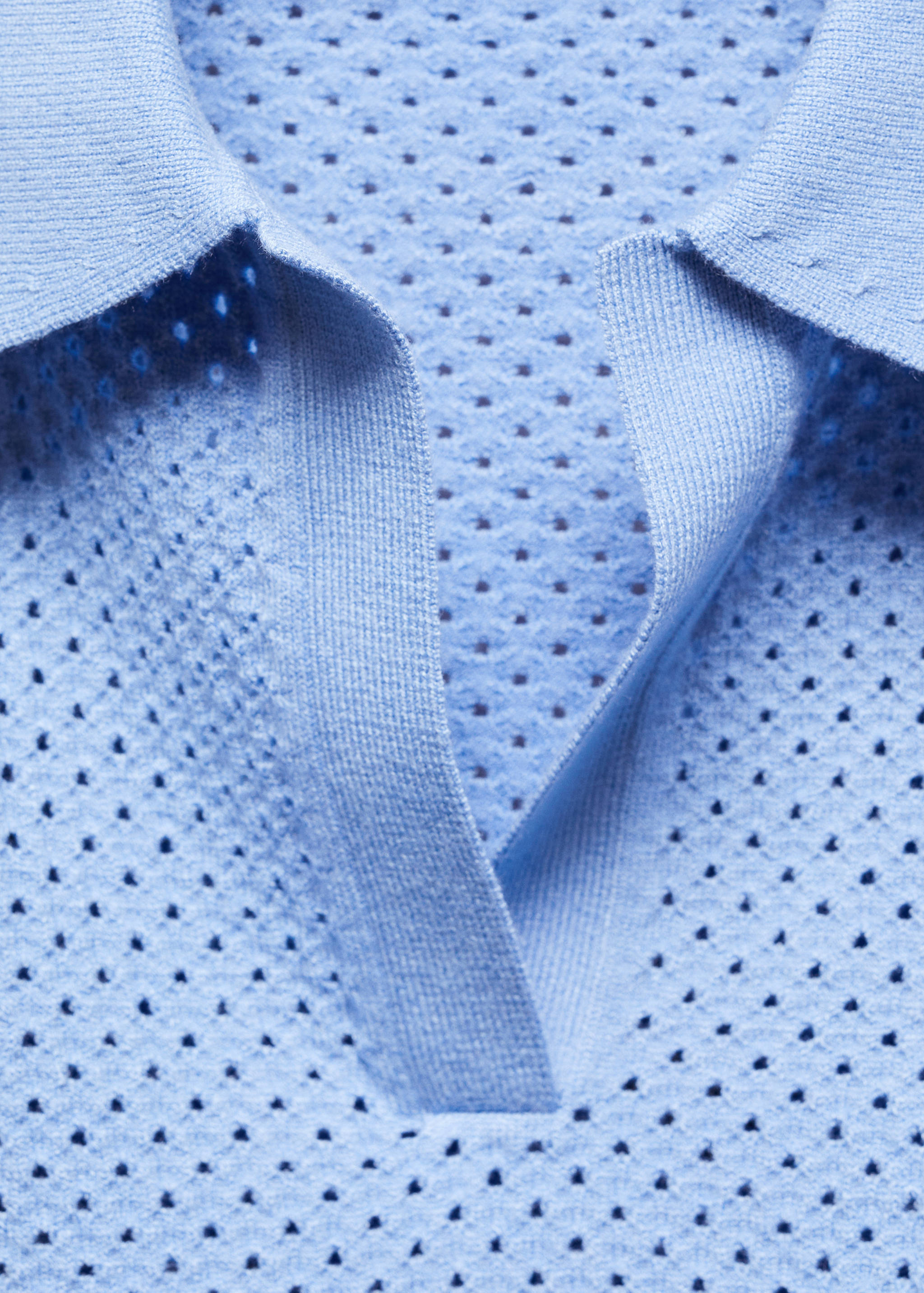 Polo-neck top with lace design - Details of the article 8