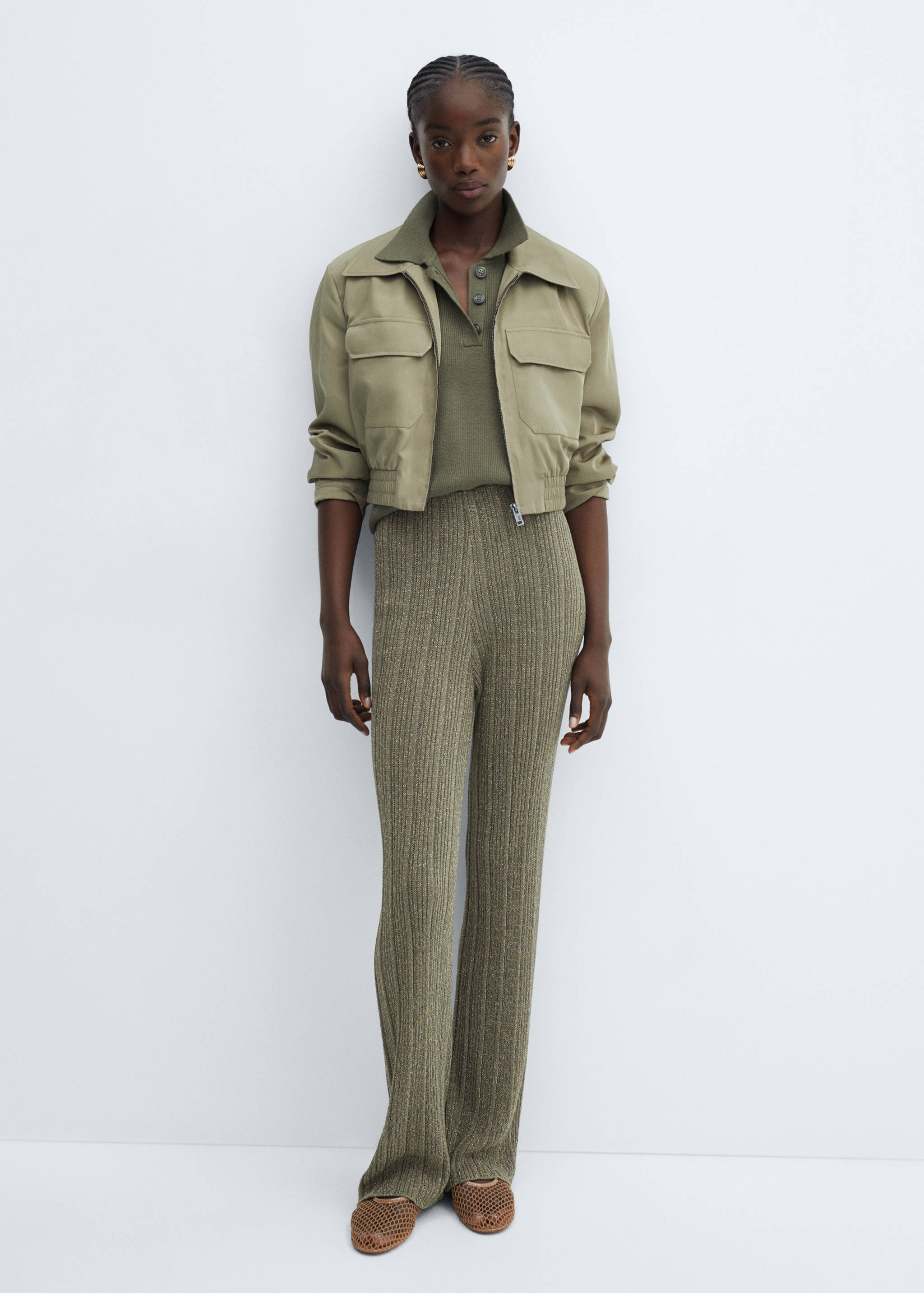 Pantaloni dritti maglia lurex - Dettaglio dell'articolo 9