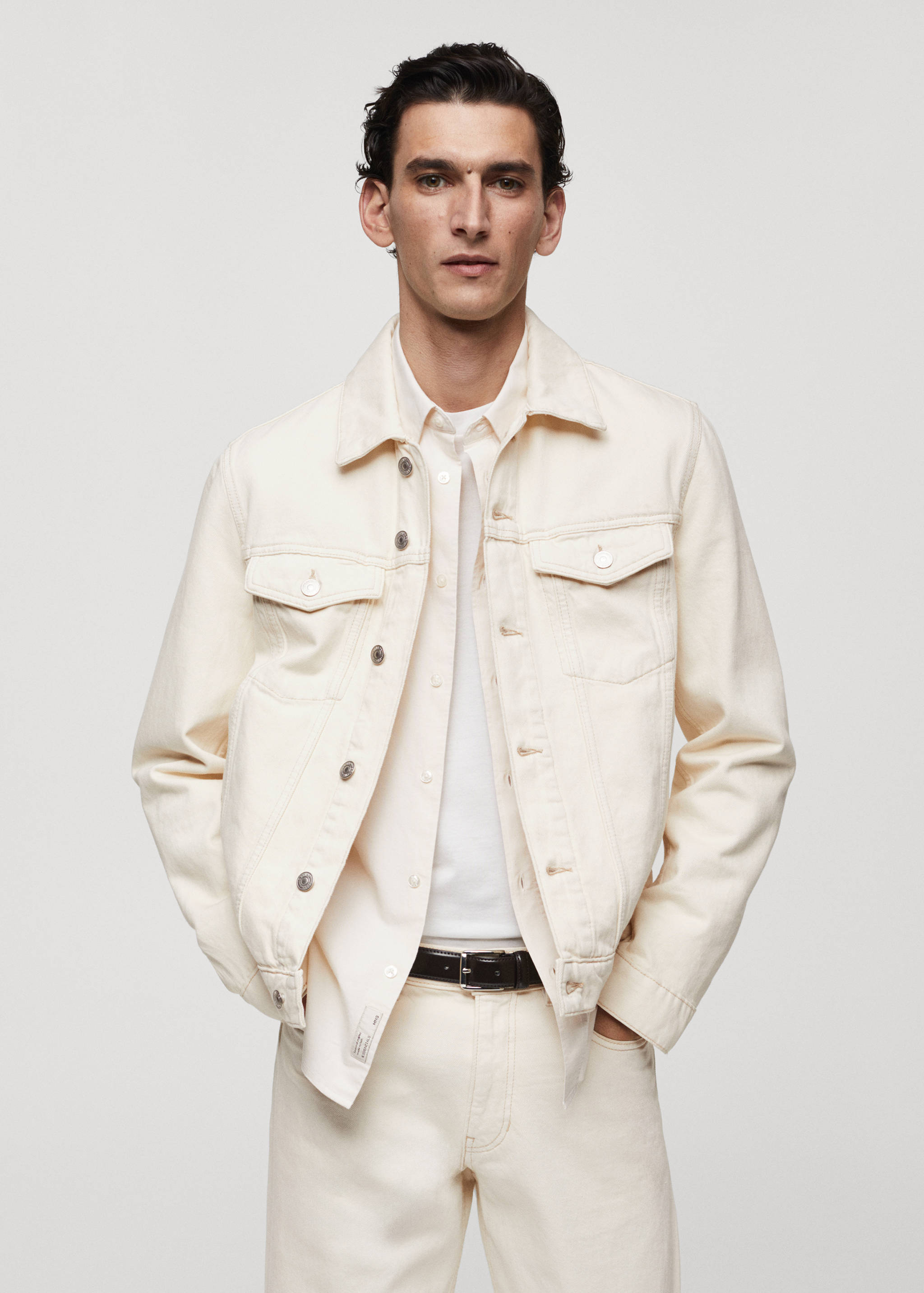 Pocketed denim jacket - Medium plane