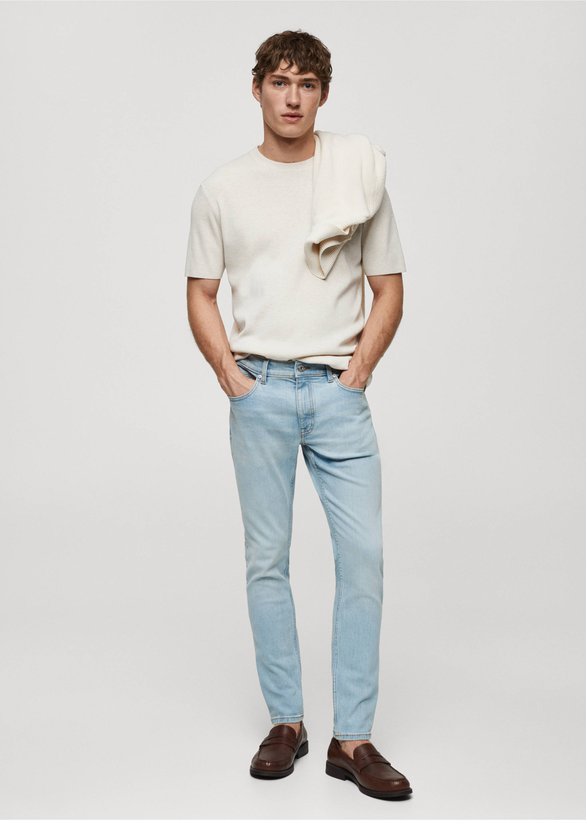 Jeans skinny fit - Plano general, Azul claro. Ref: 67055987-00.