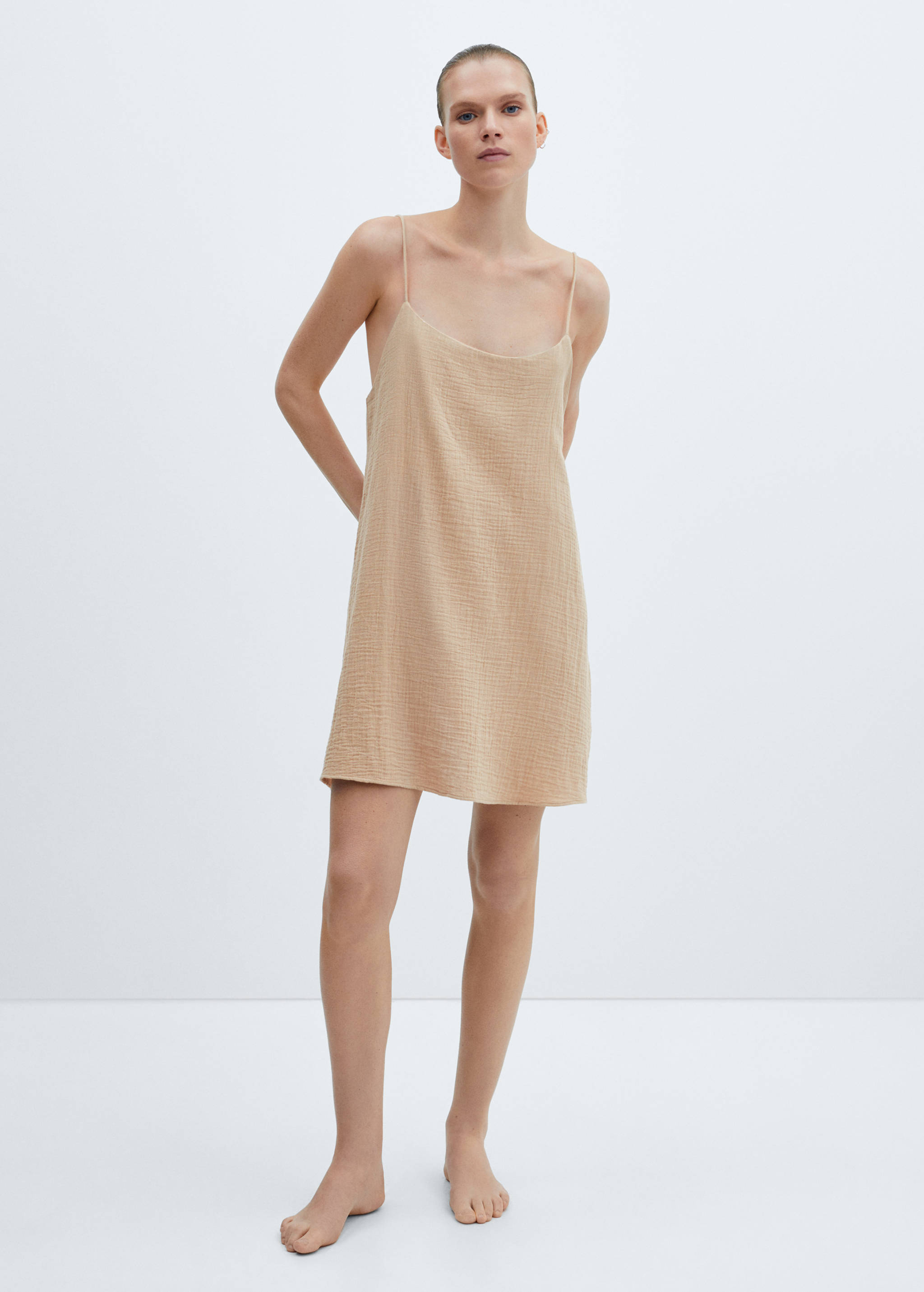 Cotton chiffon nightdress - General plane