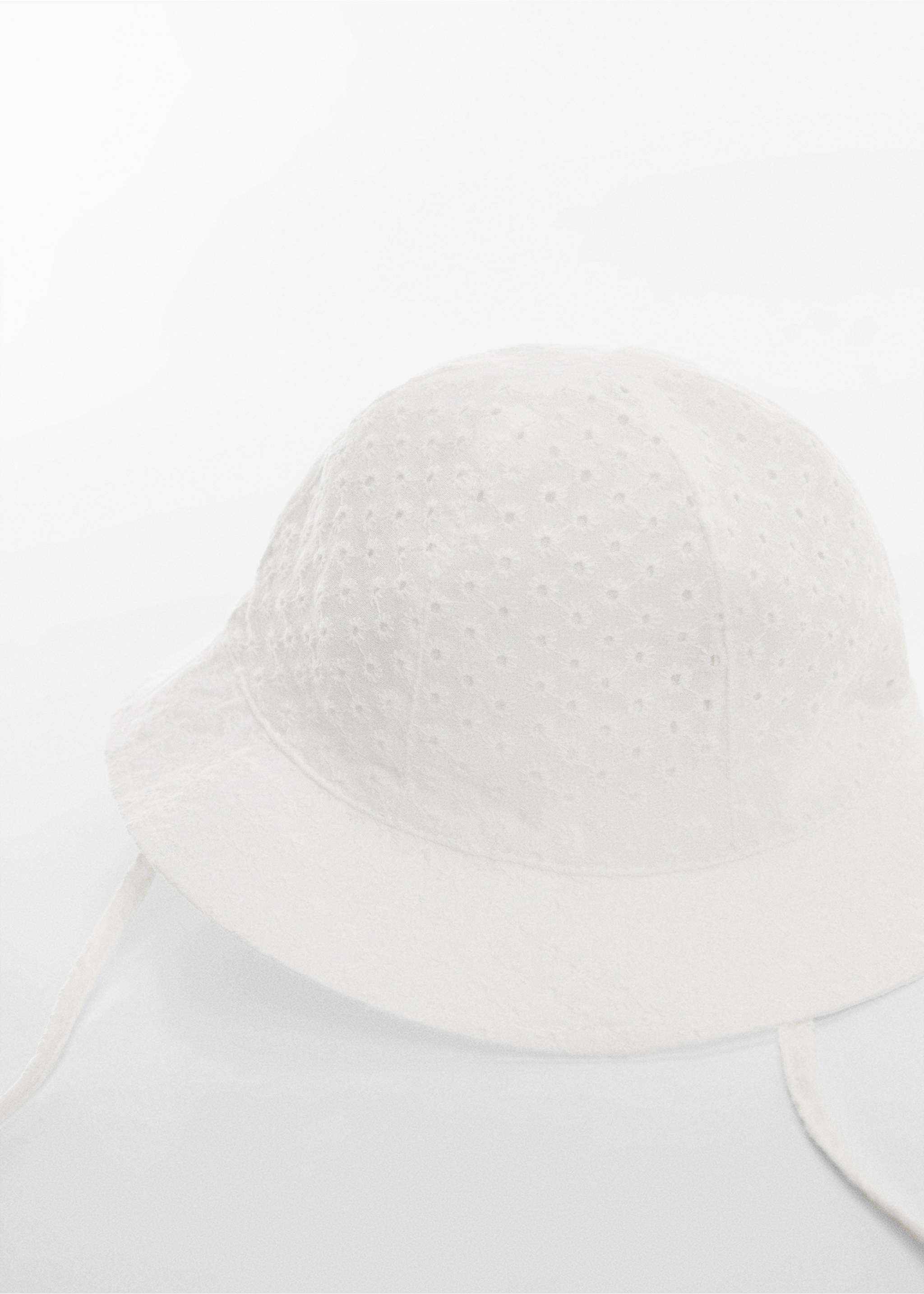 Floral bucket hat - Medium plane, White. Ref: 67055994-00.