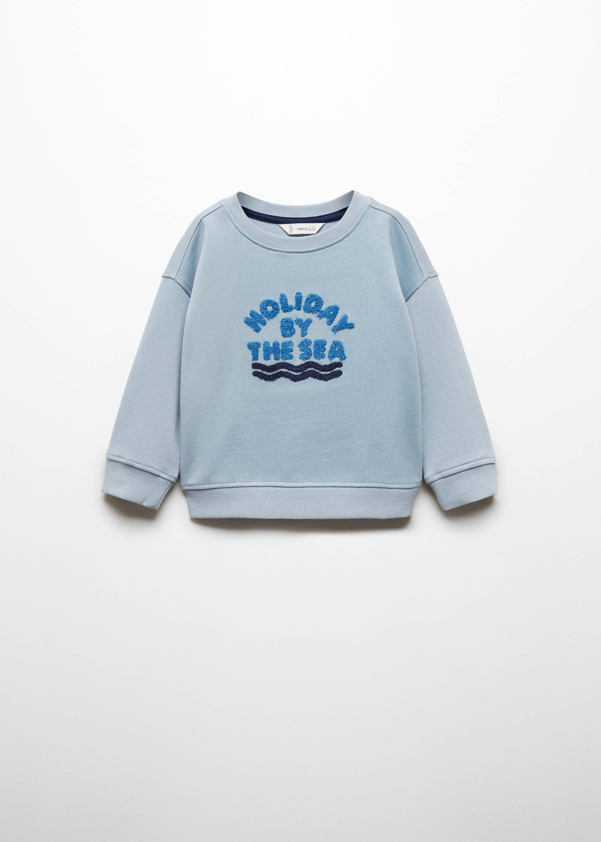 Textured message sweatshirt - Article without model