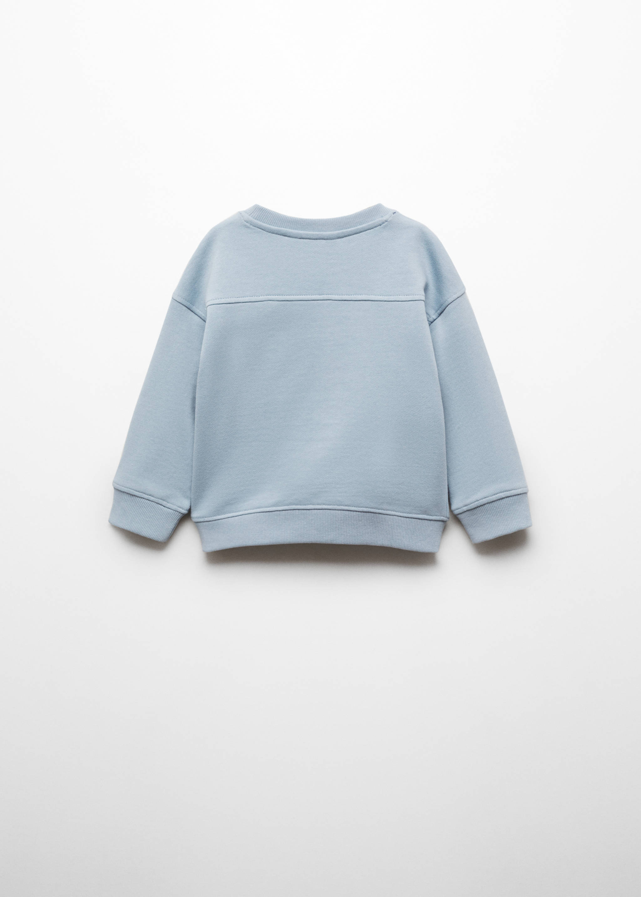Textured message sweatshirt - Reverse of the article